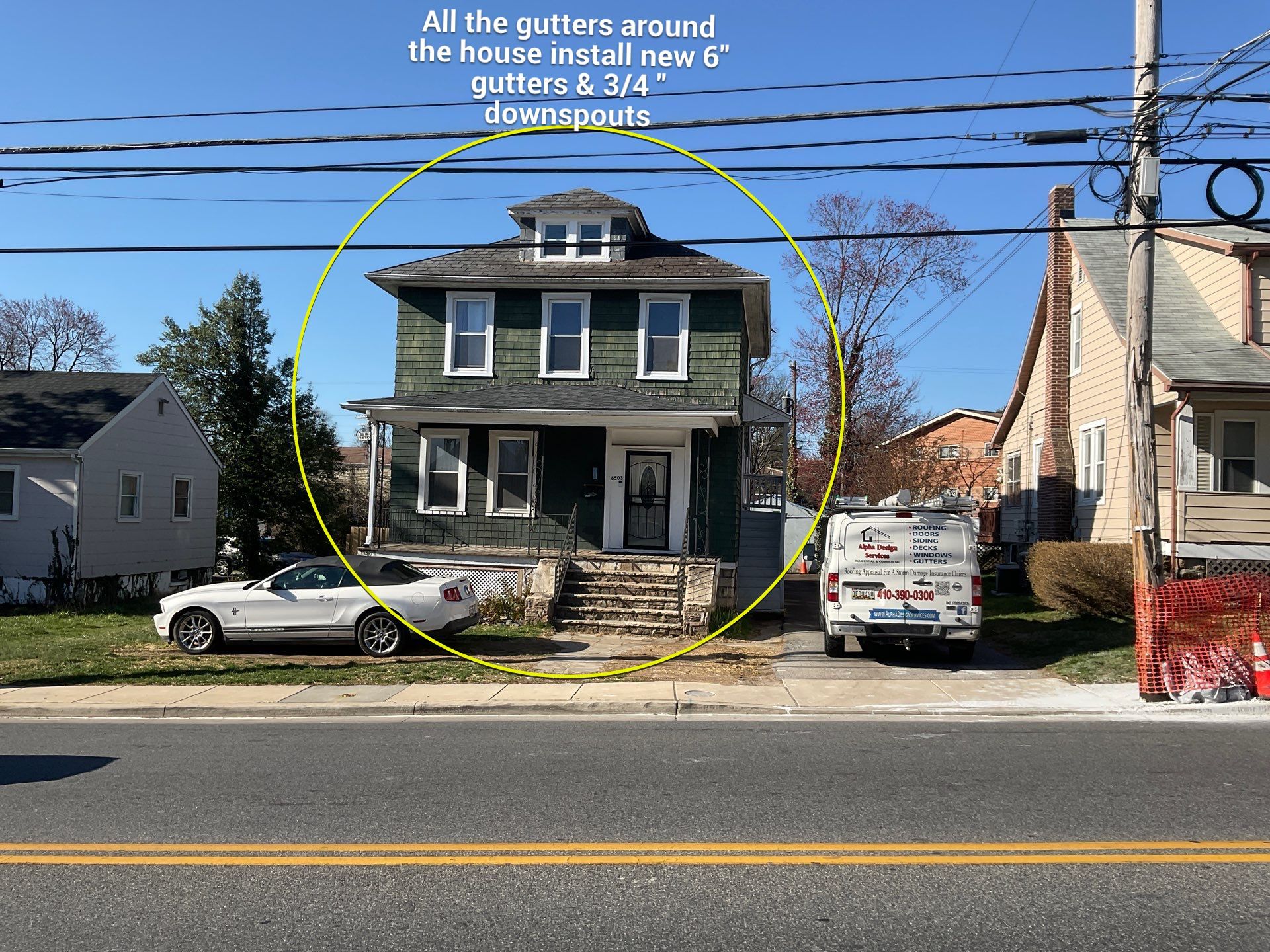 New siding & New Gutters by Alpha Design Services