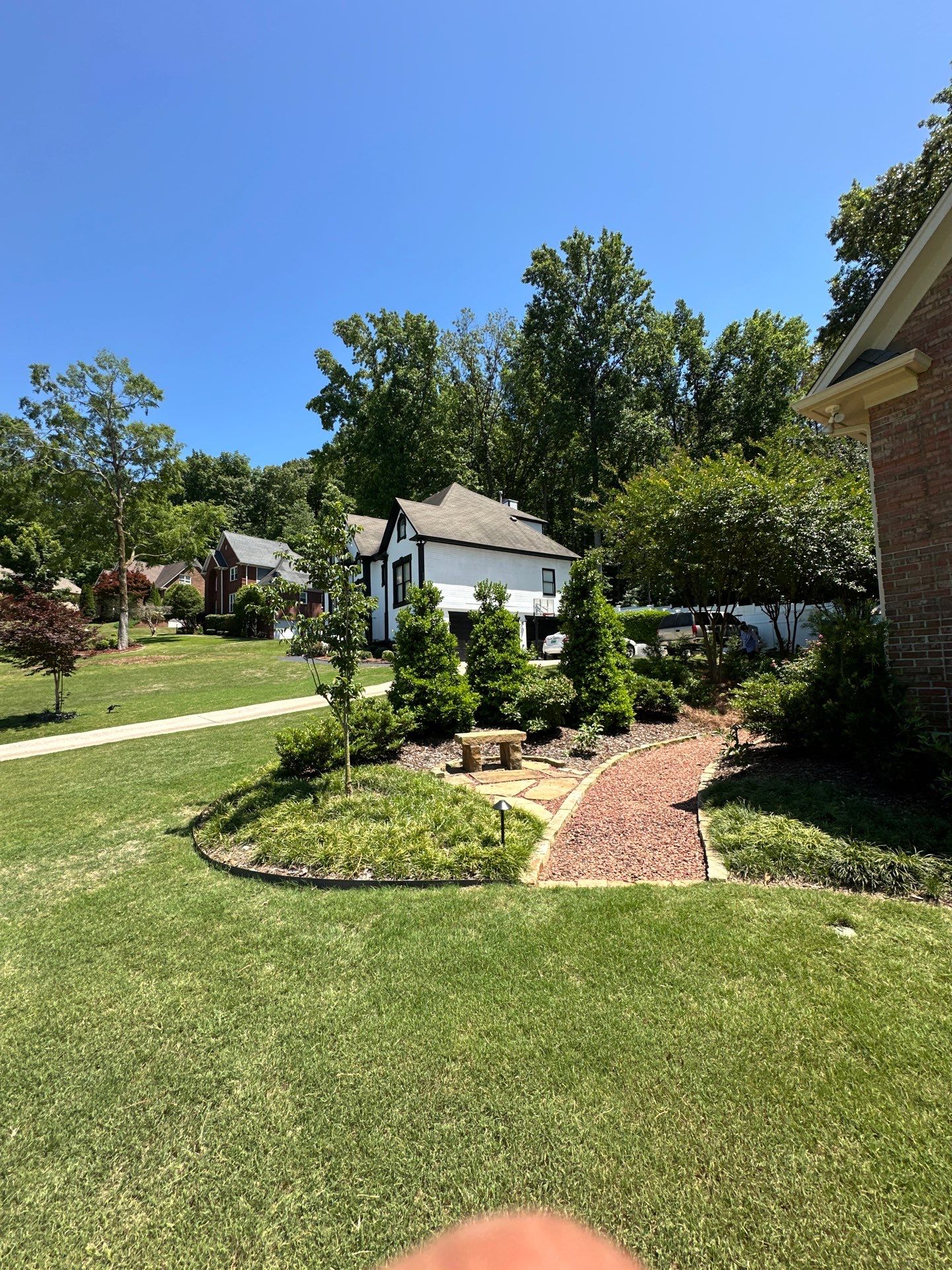 Custom Landscape Transformation and Hardscape Installation in Birmingham by NATURE ONE - LANDSCAPE DESIGN