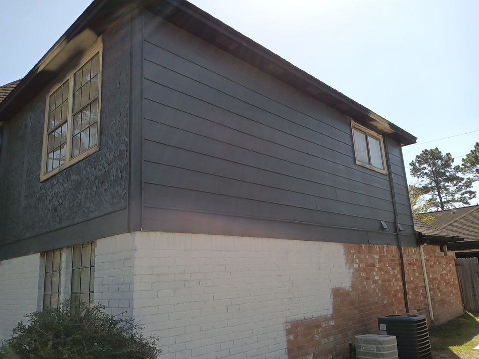 Interior and exterior painting project by Roof Concepts Construction