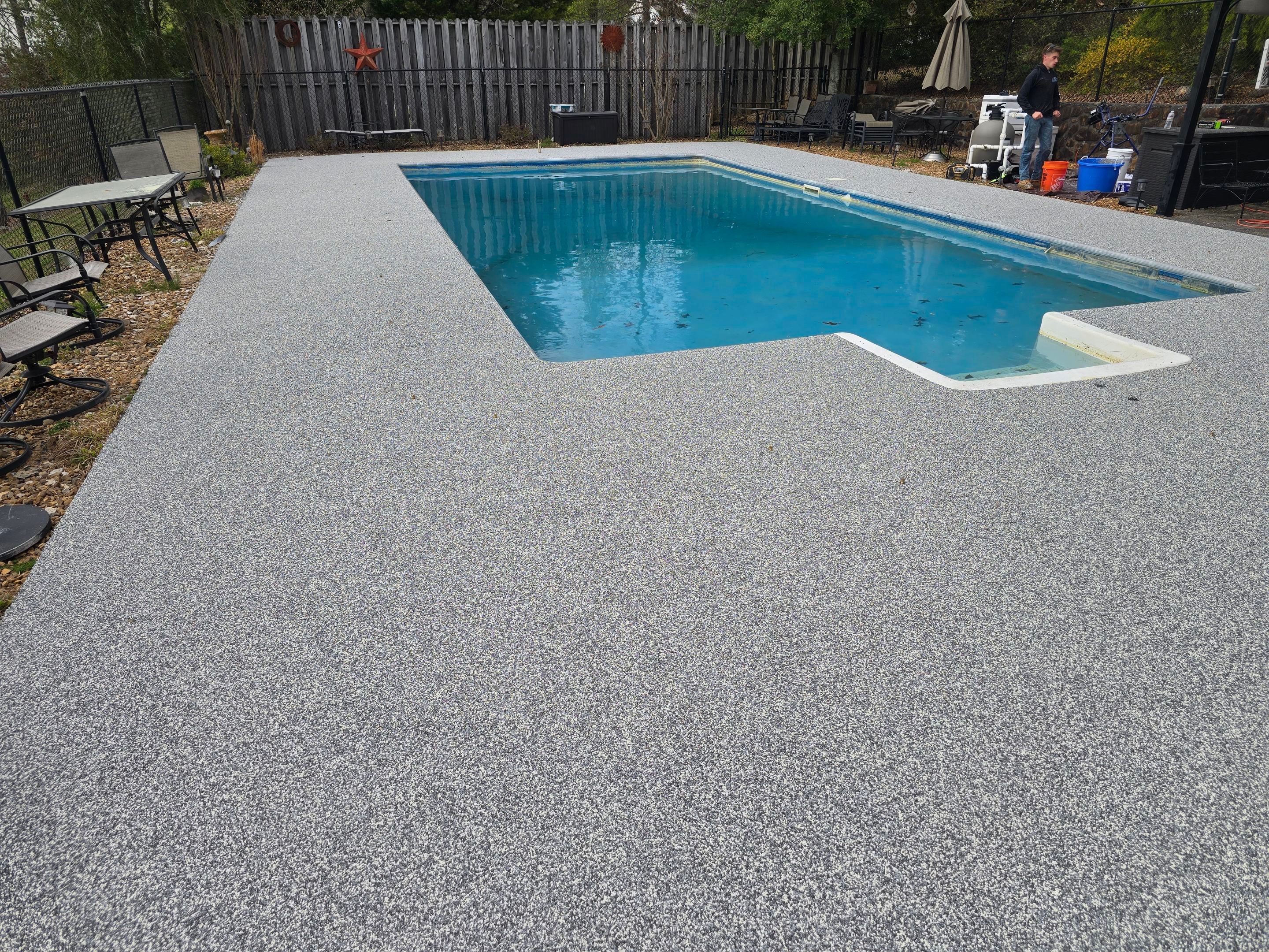 Pool Deck Transformation Using Sterling  by Elite Floor Solutions