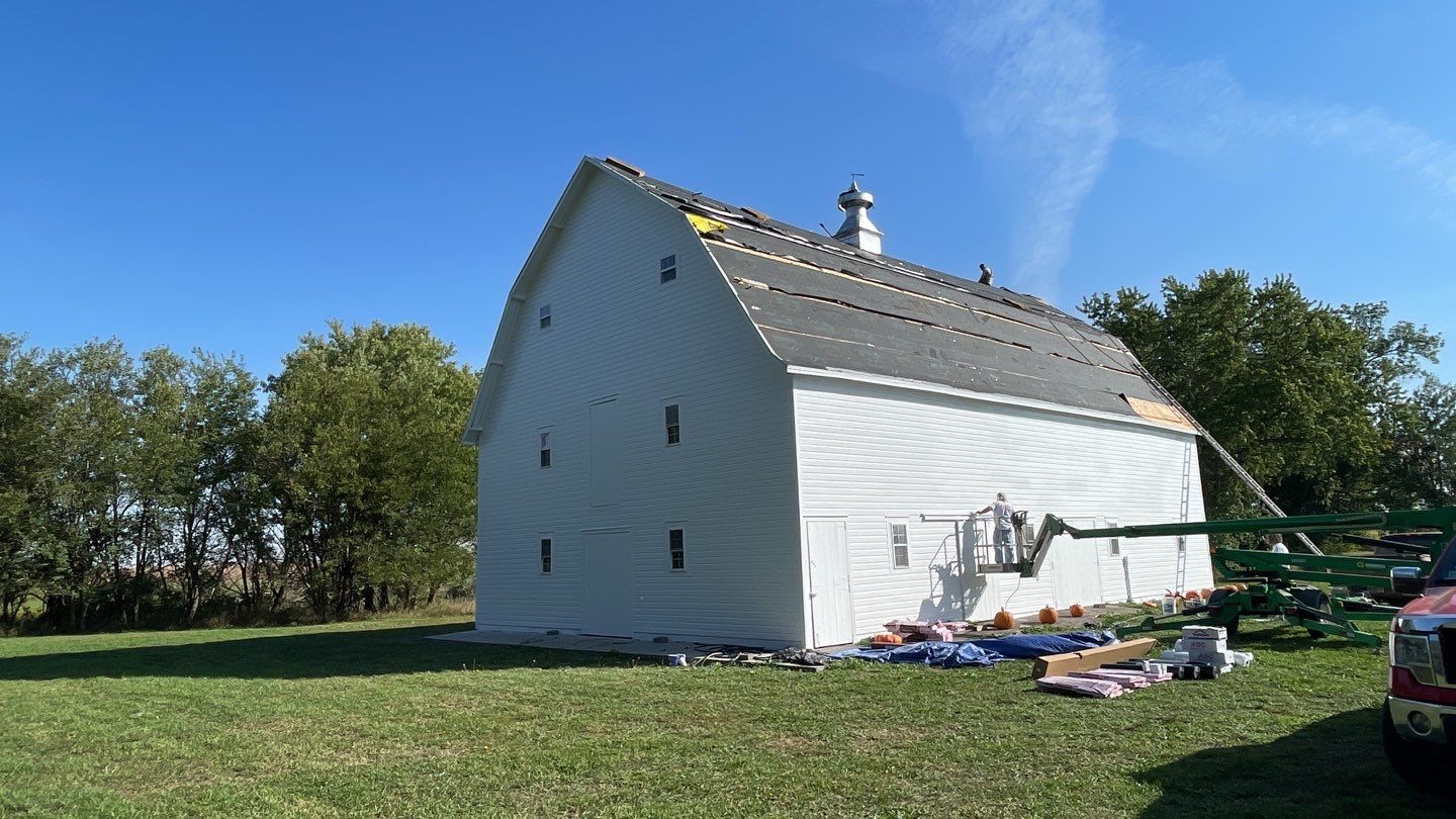 Barn Reroof using Owens Corning Duration Terra Cotta by Lightning Exteriors