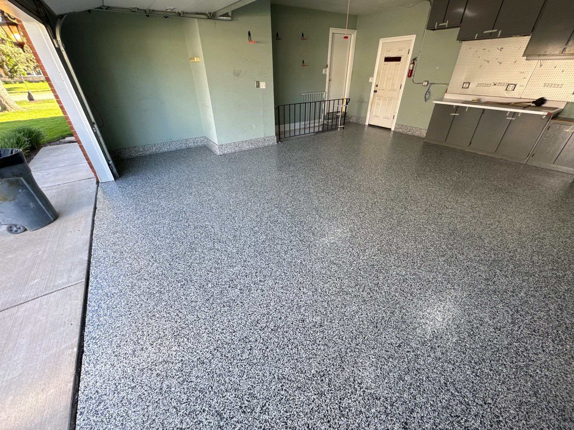 Domino Garage Floor Coating by Level 10 Coatings