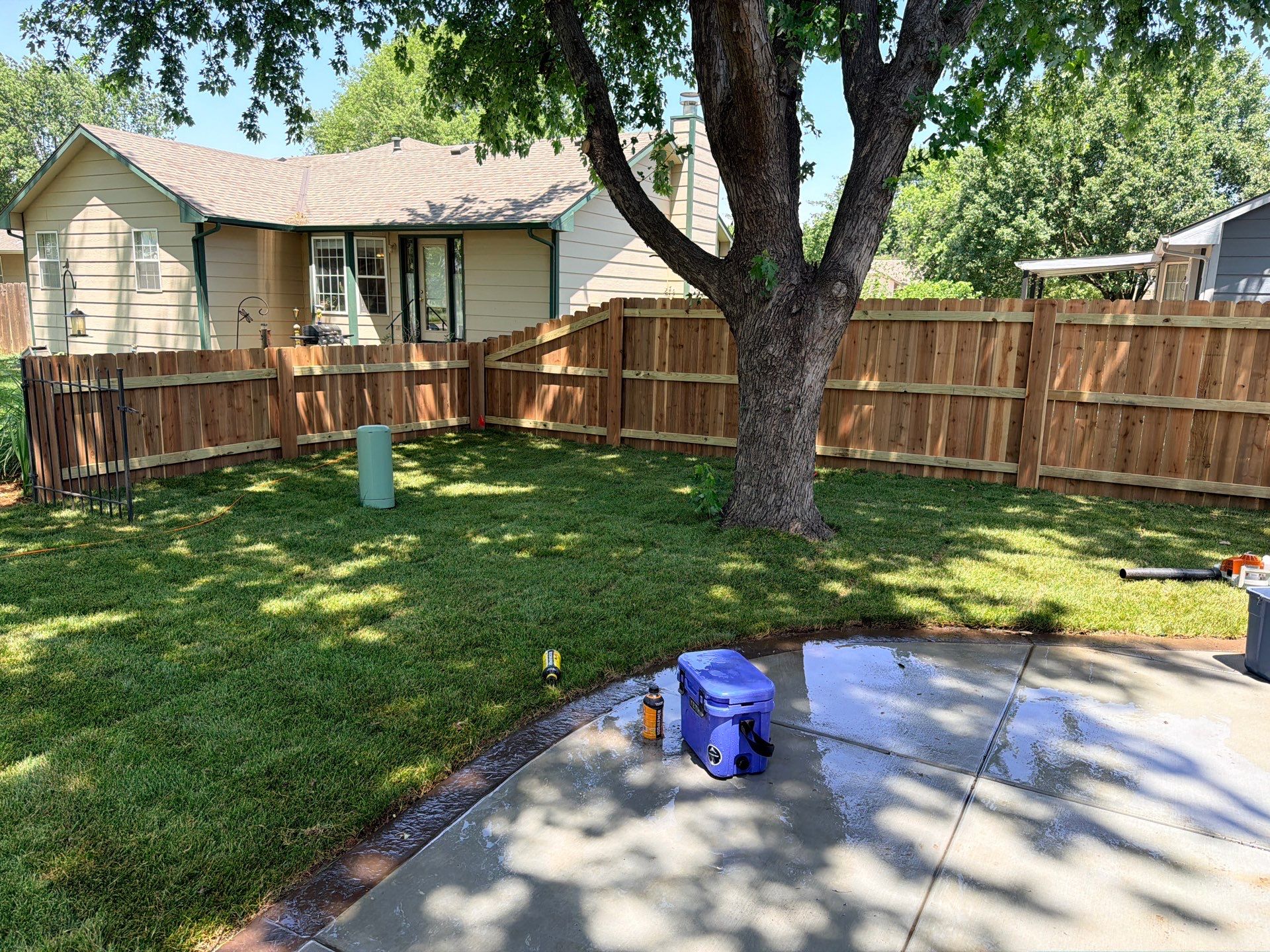 Fresh Sod Installation in Wichita by Four Star Lawn Care