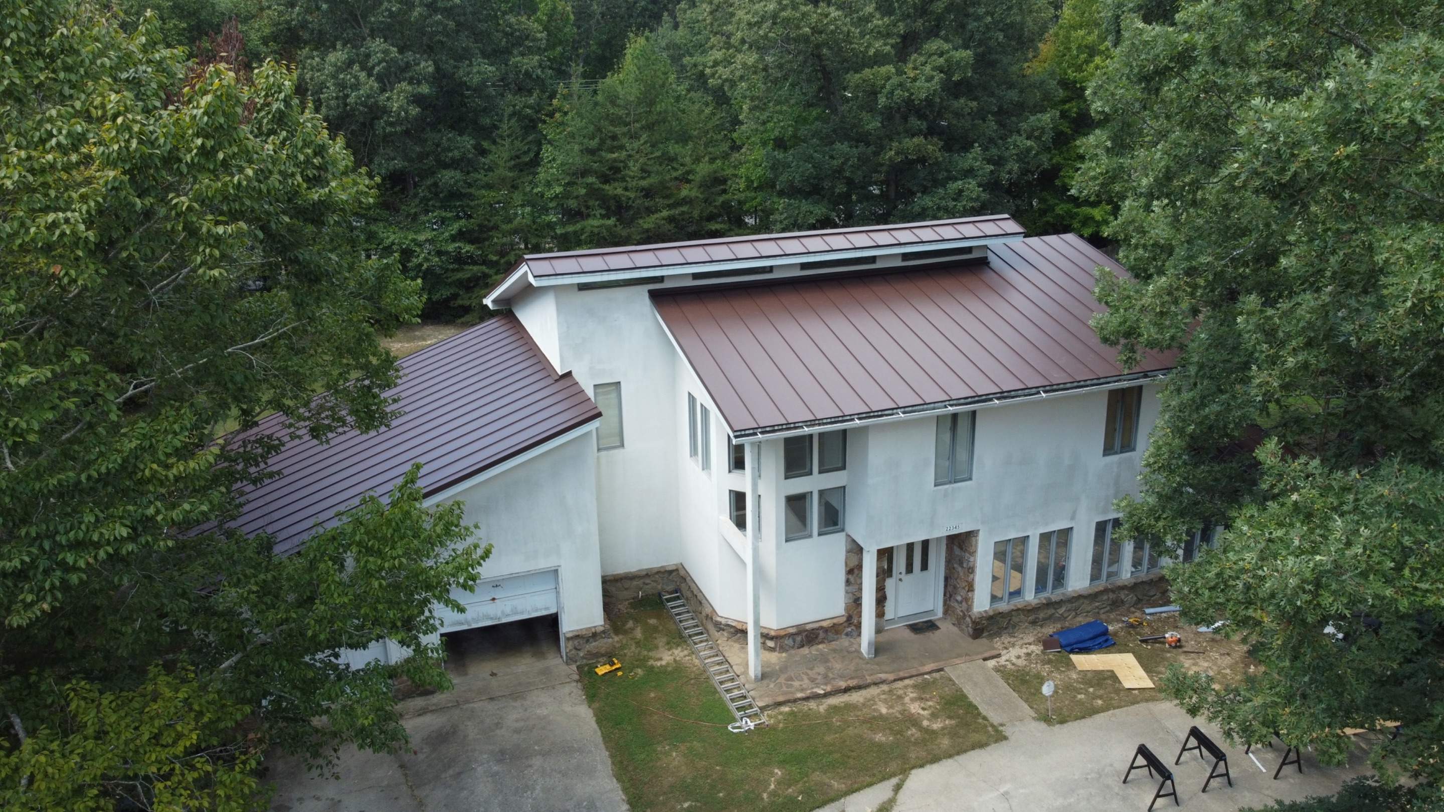 Residential Roofing Installation using Standing Seam Metal Roof | Mechanically Fastened | 24 Gauge by Matter Construction, LLC