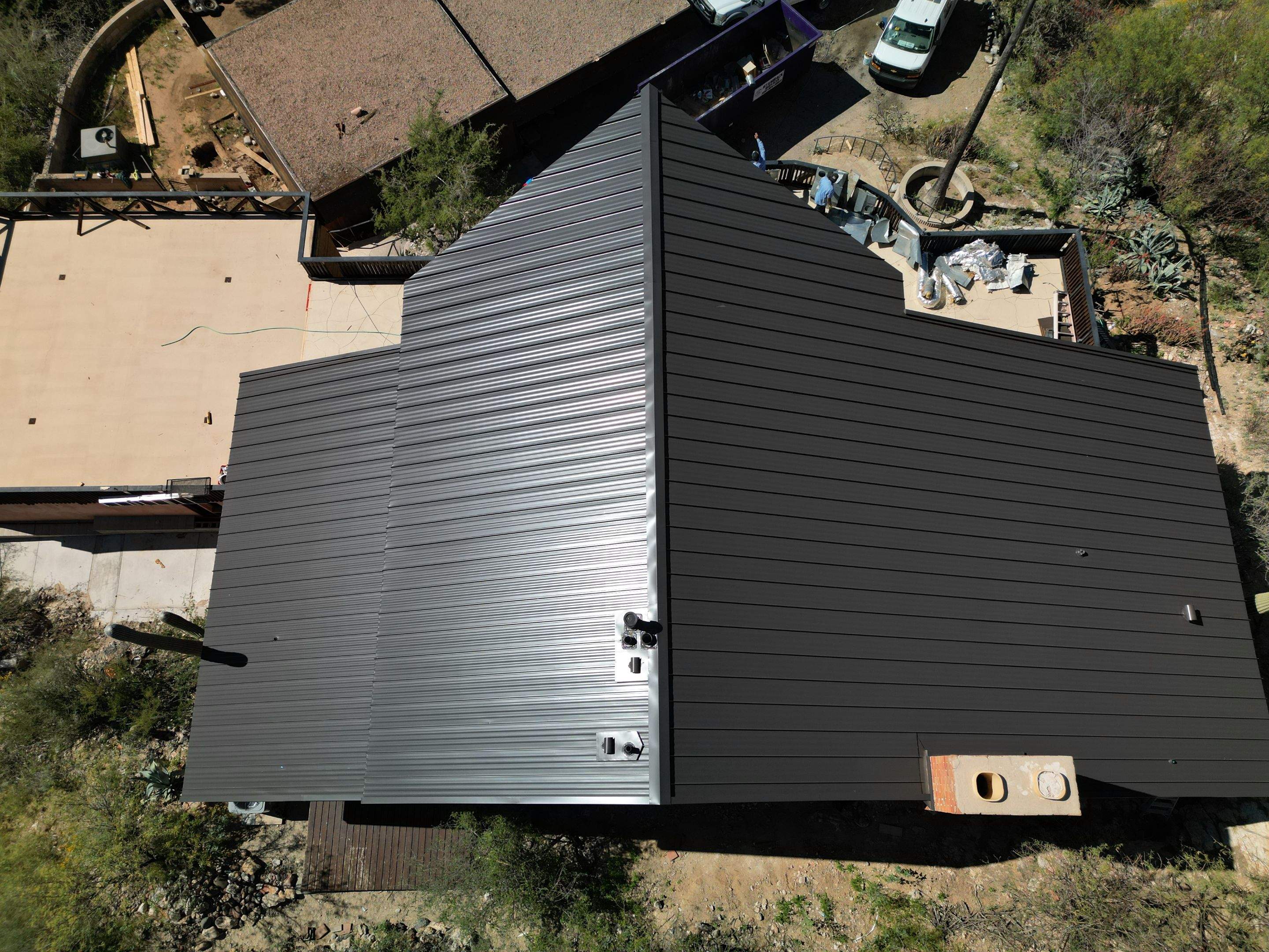 Burnished Slate Standing Seam by Reimagine Roofing