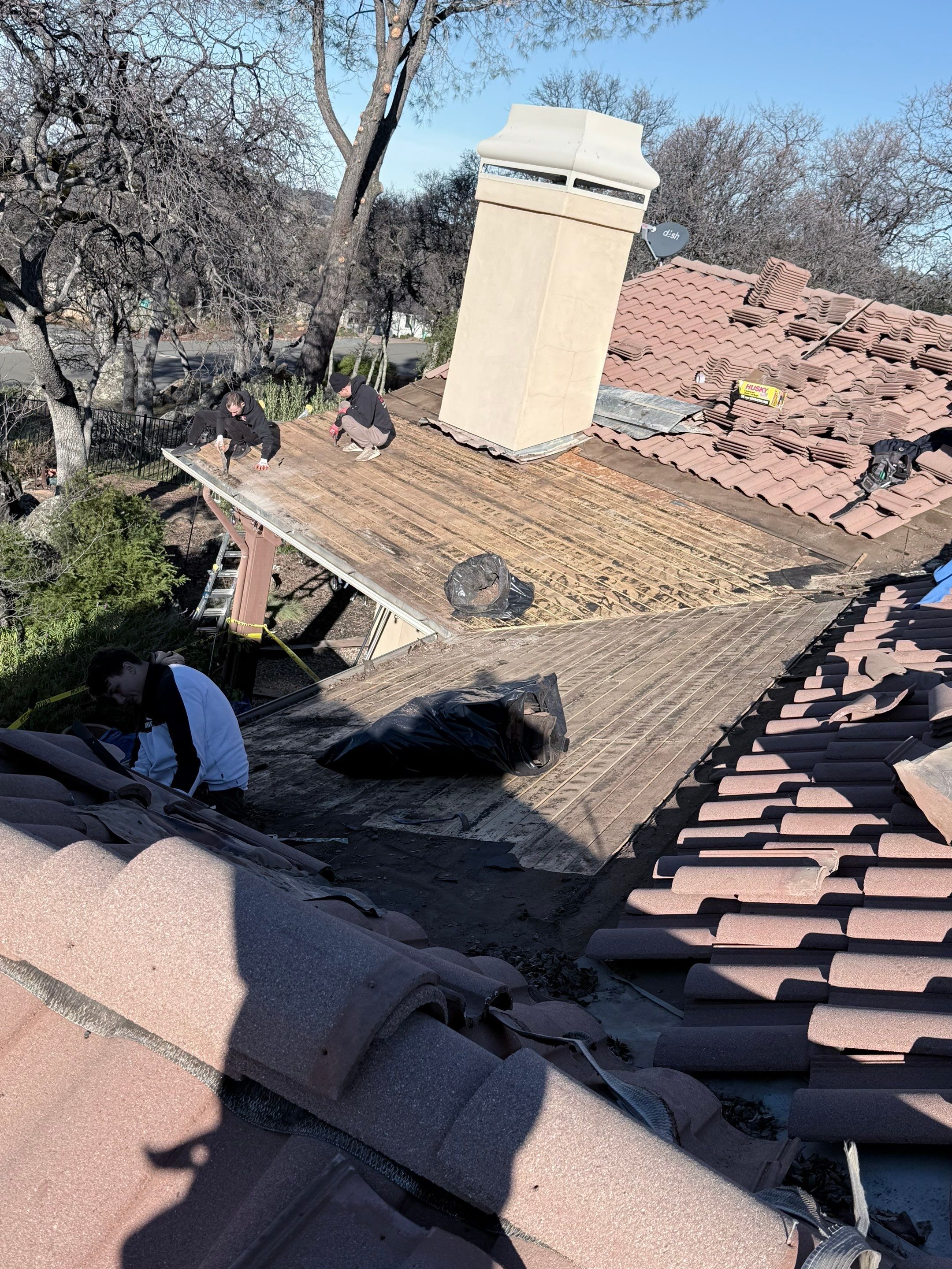 Residential Tile Roof Repair by Nextop Roofing