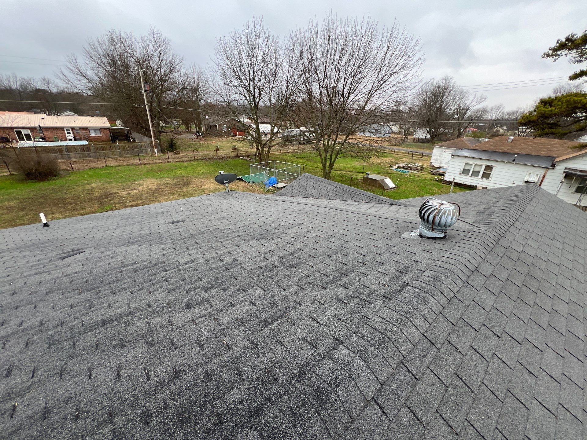 Storm damage restoration project by In & Out Construction & Remodeling, LLC