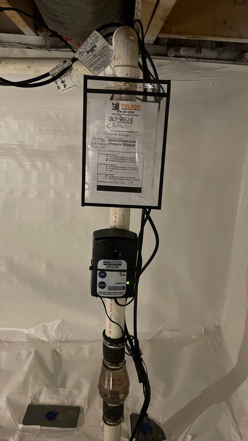 Crawl Space Waterproofing & Encapsulation using GrateProducts by Toledo Basement Repair