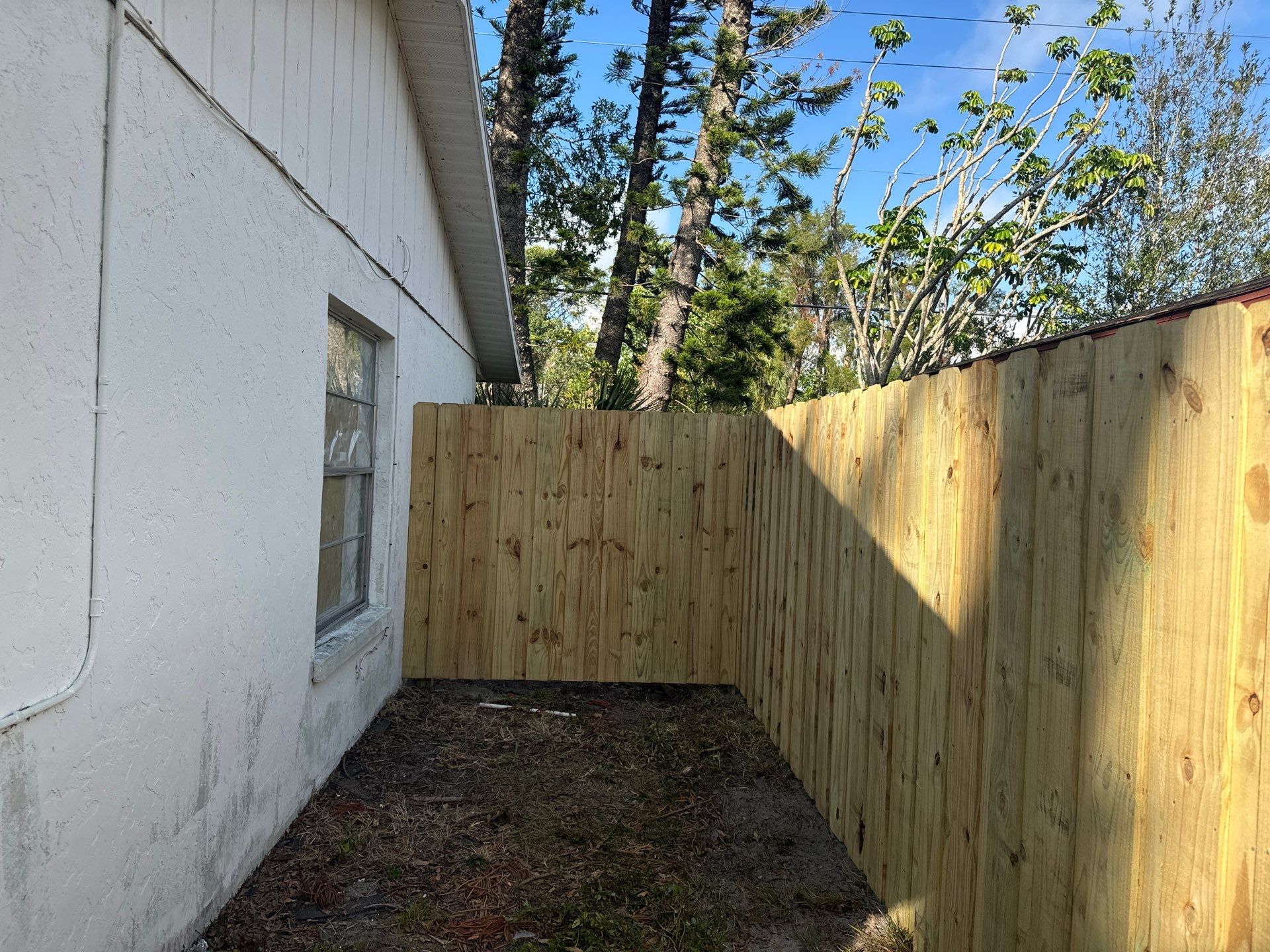 Wood Fence Installation using 6Ft Pressure Treated Wood Board On Board Privacy Fence by Asap fence and gates, LLC