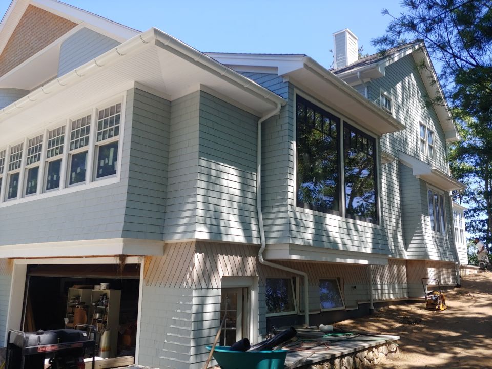 East Falmouth, MA Gutter Installation using 6" Half Round Aluminum Gutter by Gutter Pro Enterprises