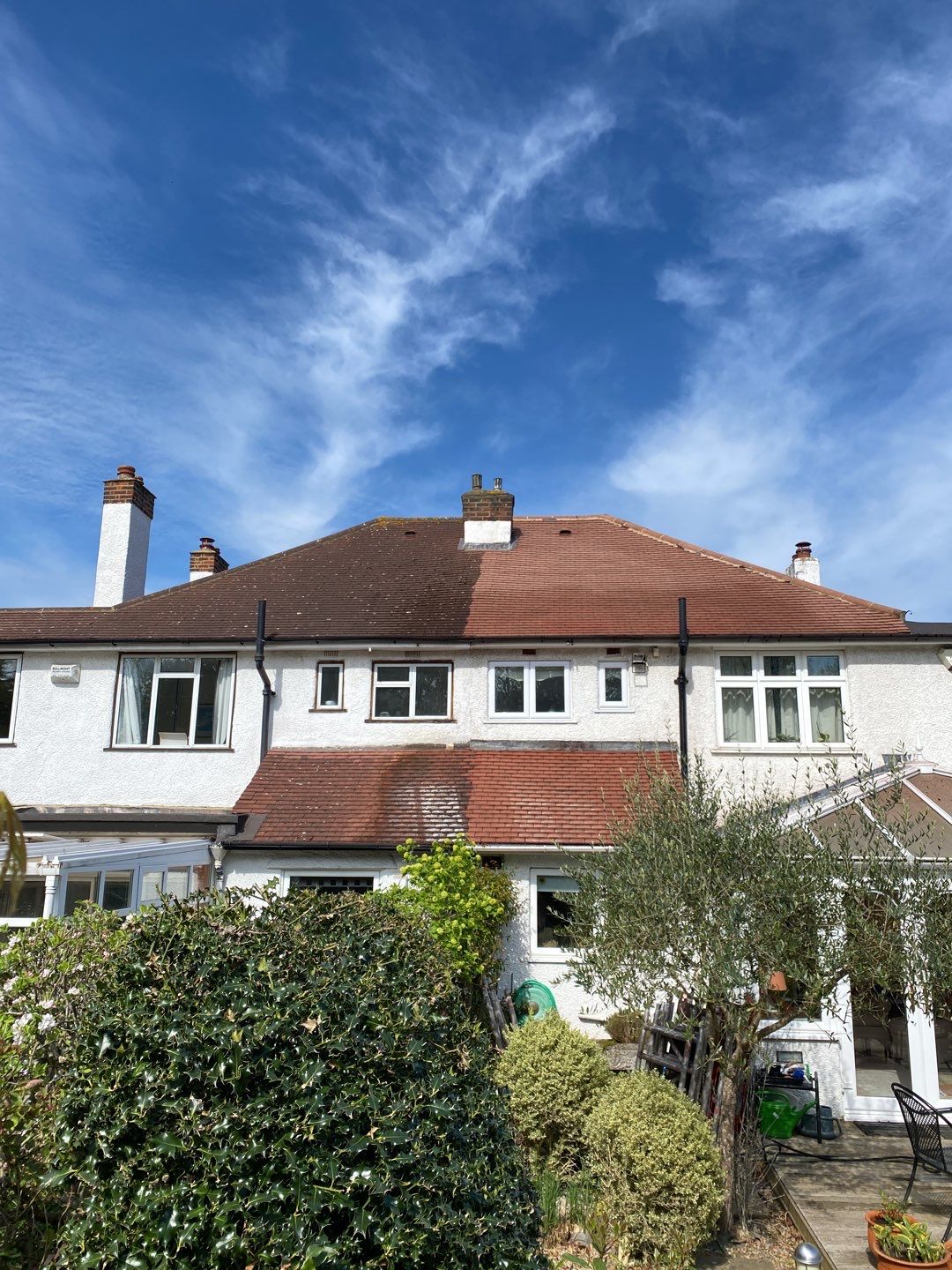 Roof and Driveway Clean using Honda 15lpm Low Pressure Washing Machine by Ges Exterior Cleaning ltd