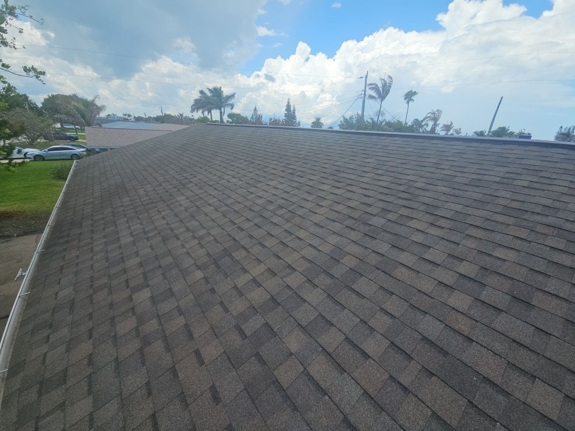 Architectural Shingle Roof Replacement and Deck Repair in Cocoa Beach by Wiedmann Construction & Roofing