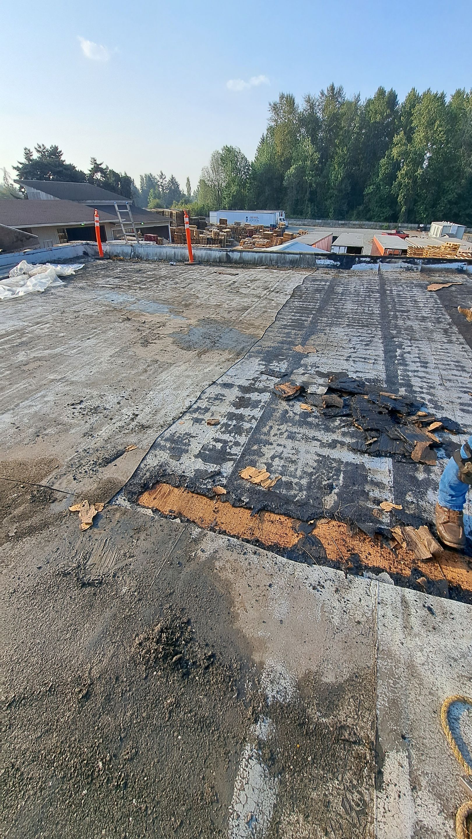 Warehouse Flat Roof - Torchdown to PVC by Roof Smart