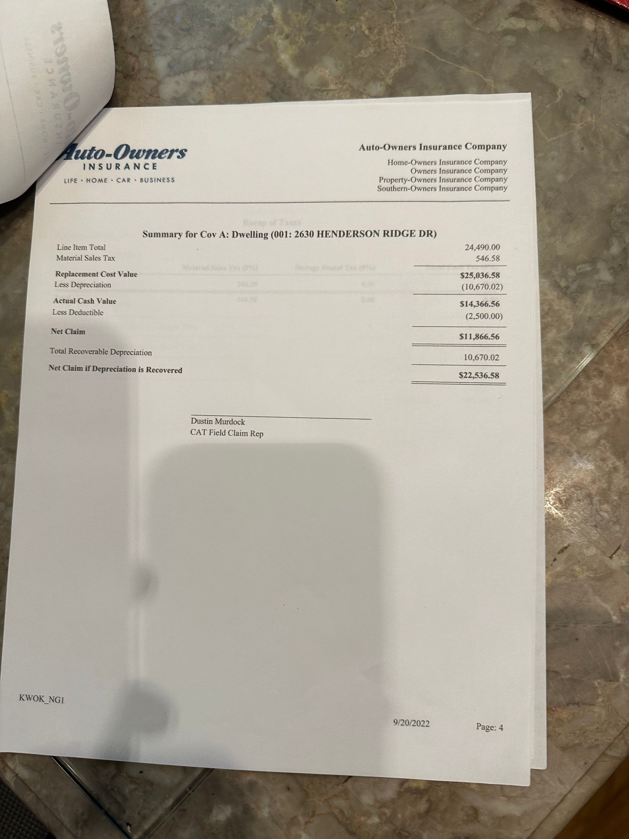 Residential Roofing Installation using Owens Corning by Inspector Roofing and Restoration