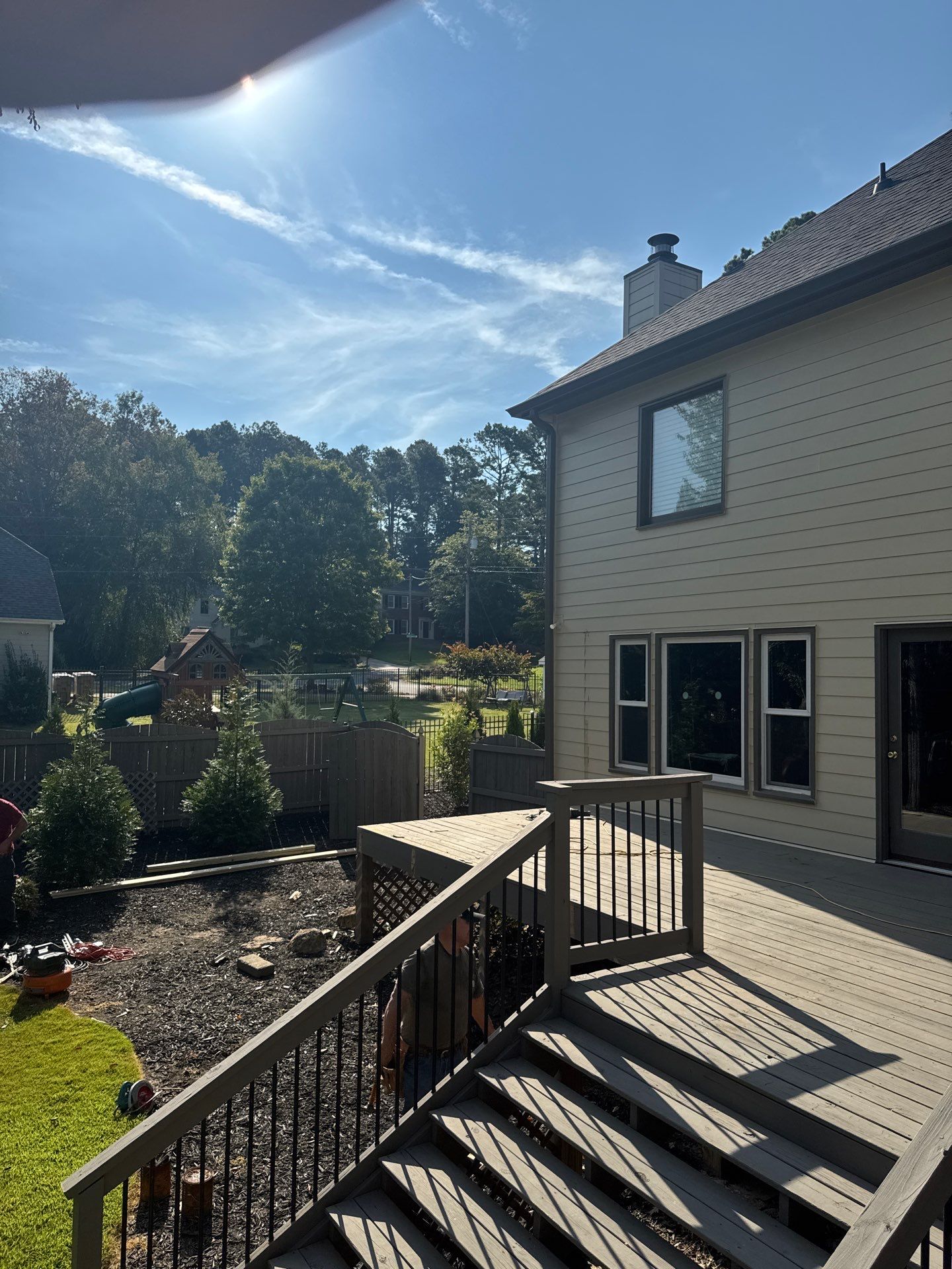 Custom Multi-Level Composite Deck and Screened-In Porch in Marietta by Swift Home Renovations