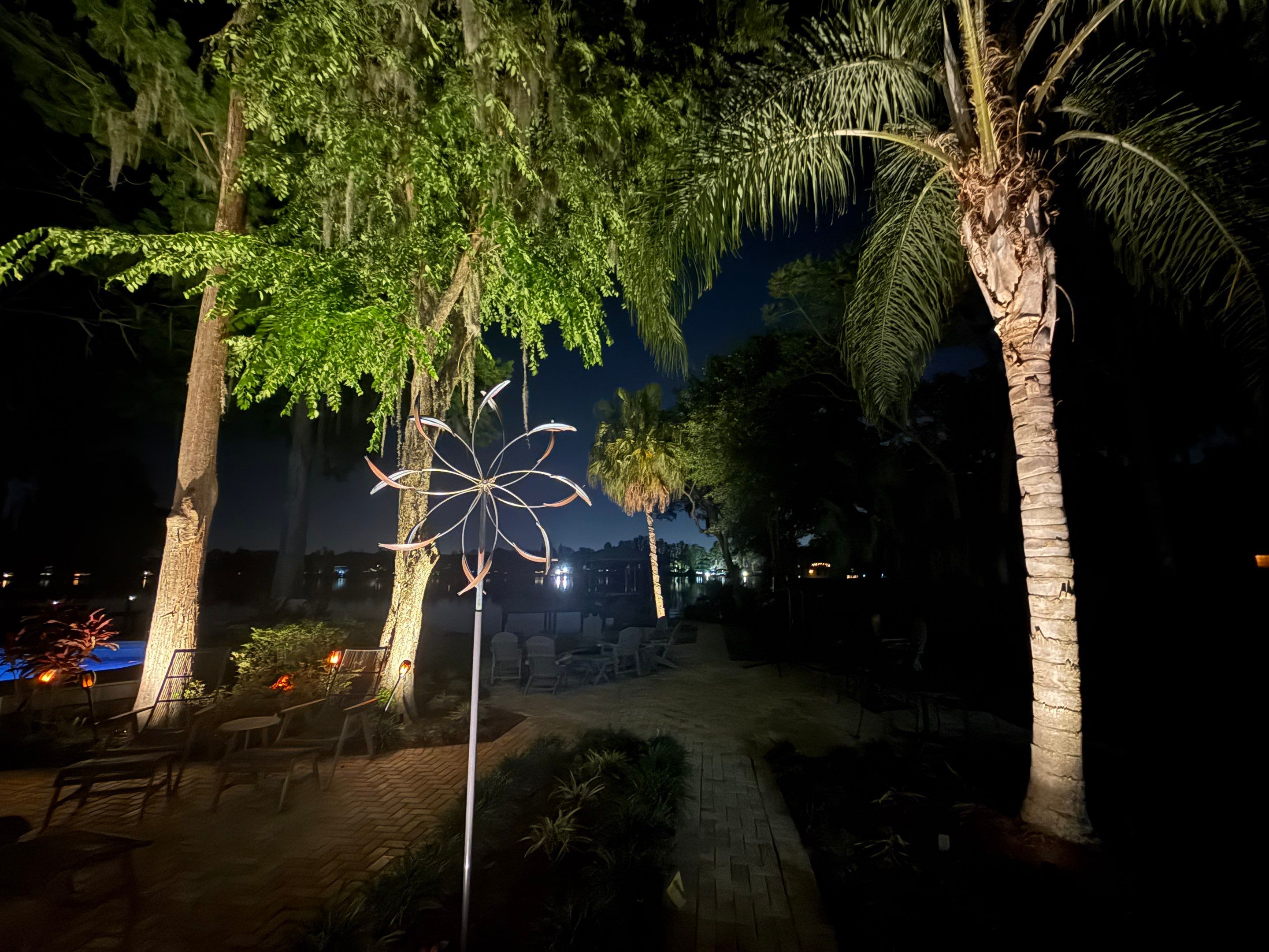 Waterfront Landscape Lighting Illumination in Odessa by Elegant Accents