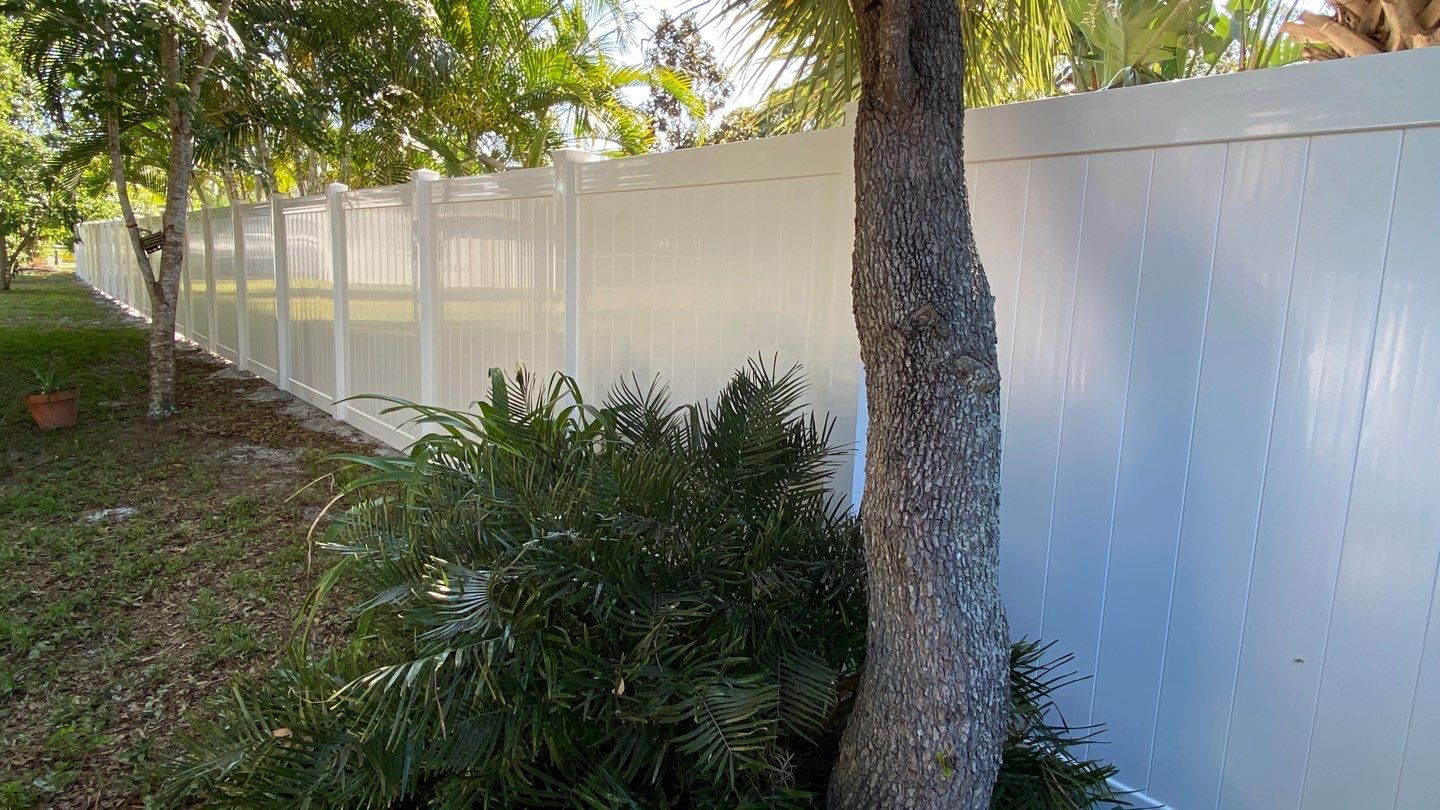 Bradenton, FL 6ft. Tall White Vinyl Privacy Fence by Asap fence and gates, LLC