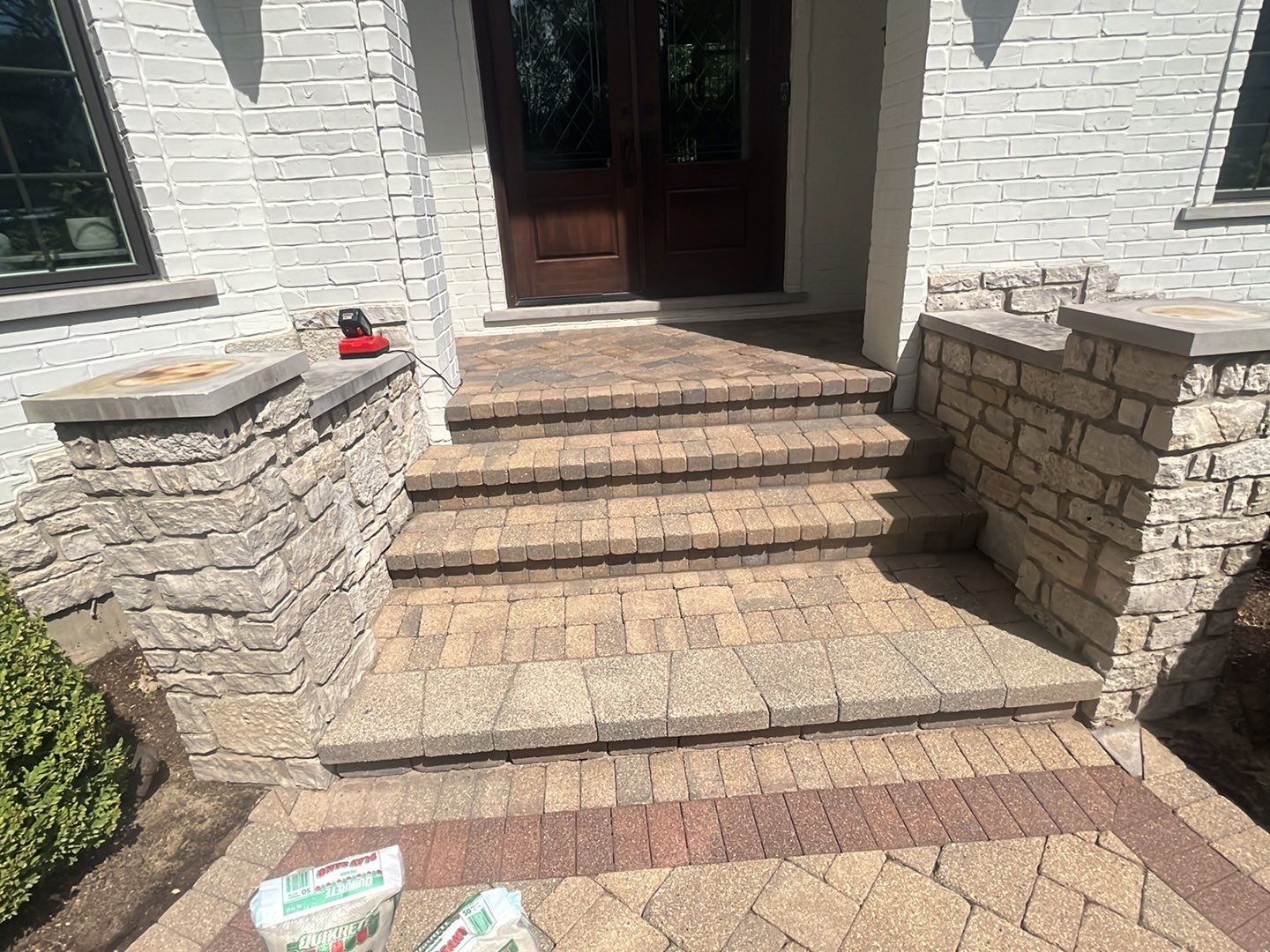 Brick paver clean, sand and seal.  using Surebond SB-1300 by Northern Power Washing LLC.