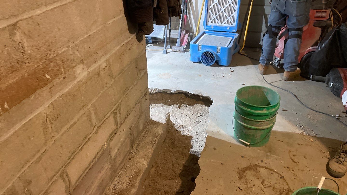 Drain Tile in South Minneapolis by Waterproofing Northeast