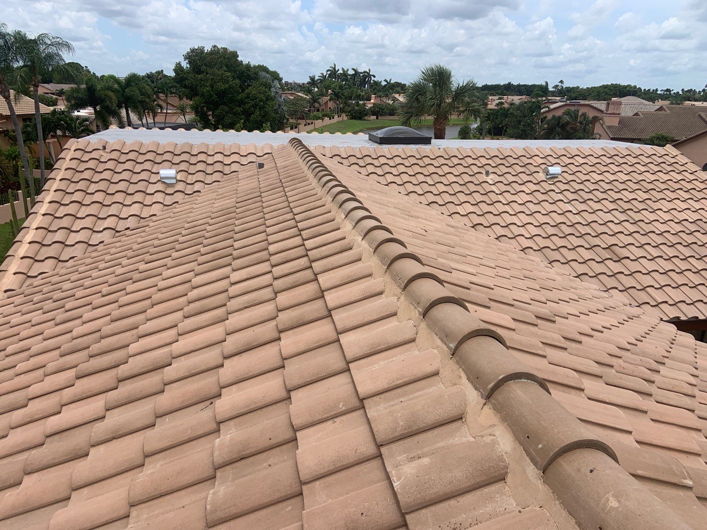 Complete Chimney Rebuild + Tile & Flat Re-Roof  by Morton Roofing, Inc.