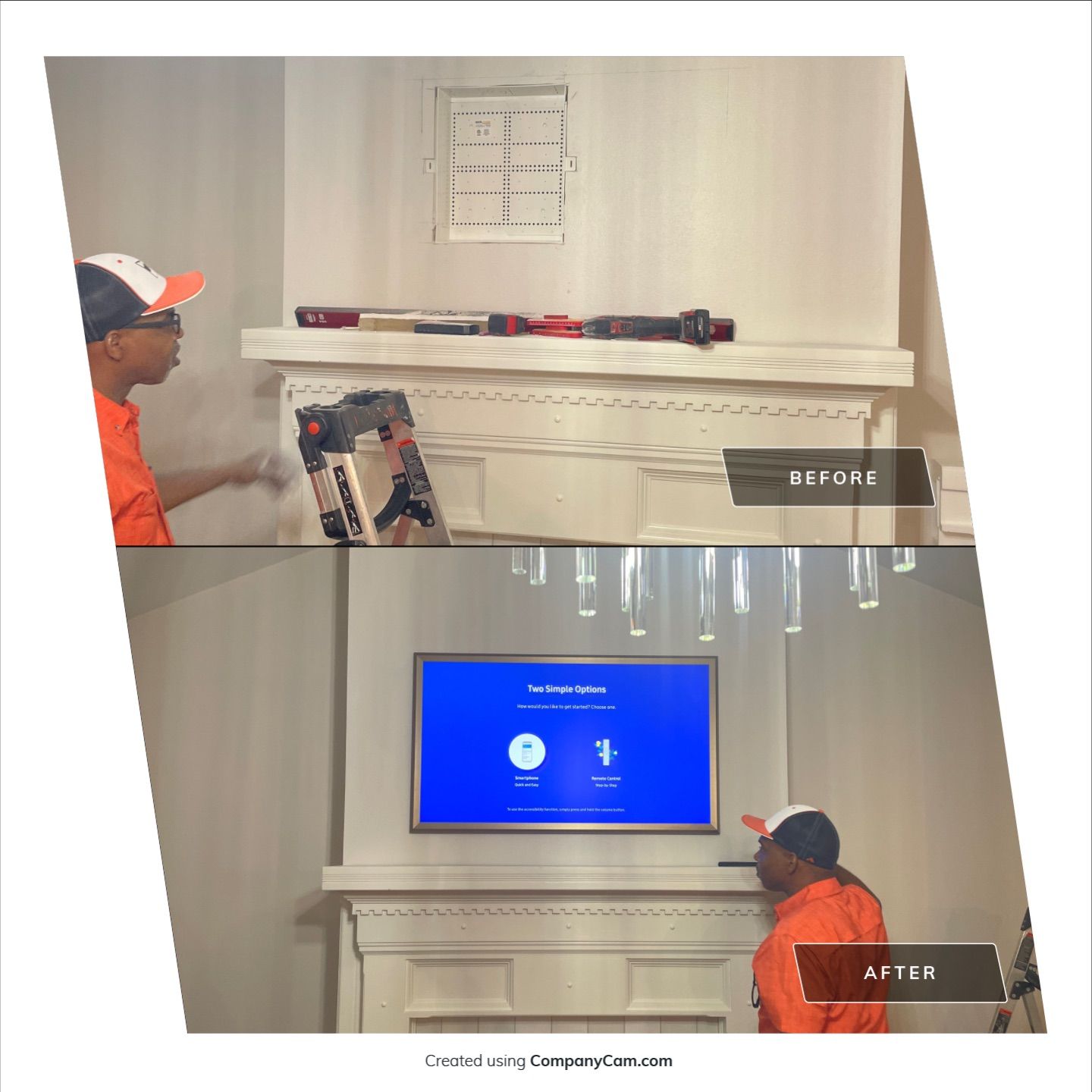 Before & After Transformations by Hangman Mounting & Installation 