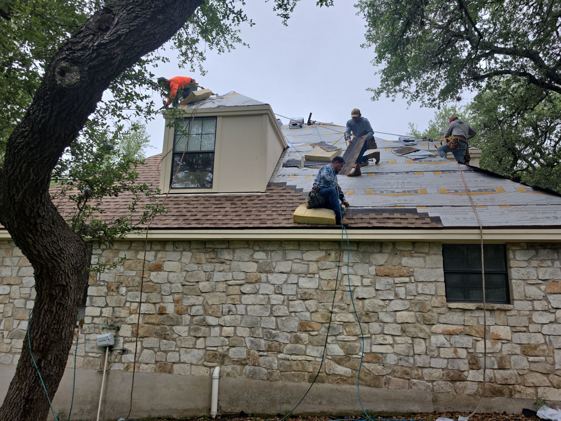 Lots of roof in Anderson Mill, TX by REPS Austin Area Roofer