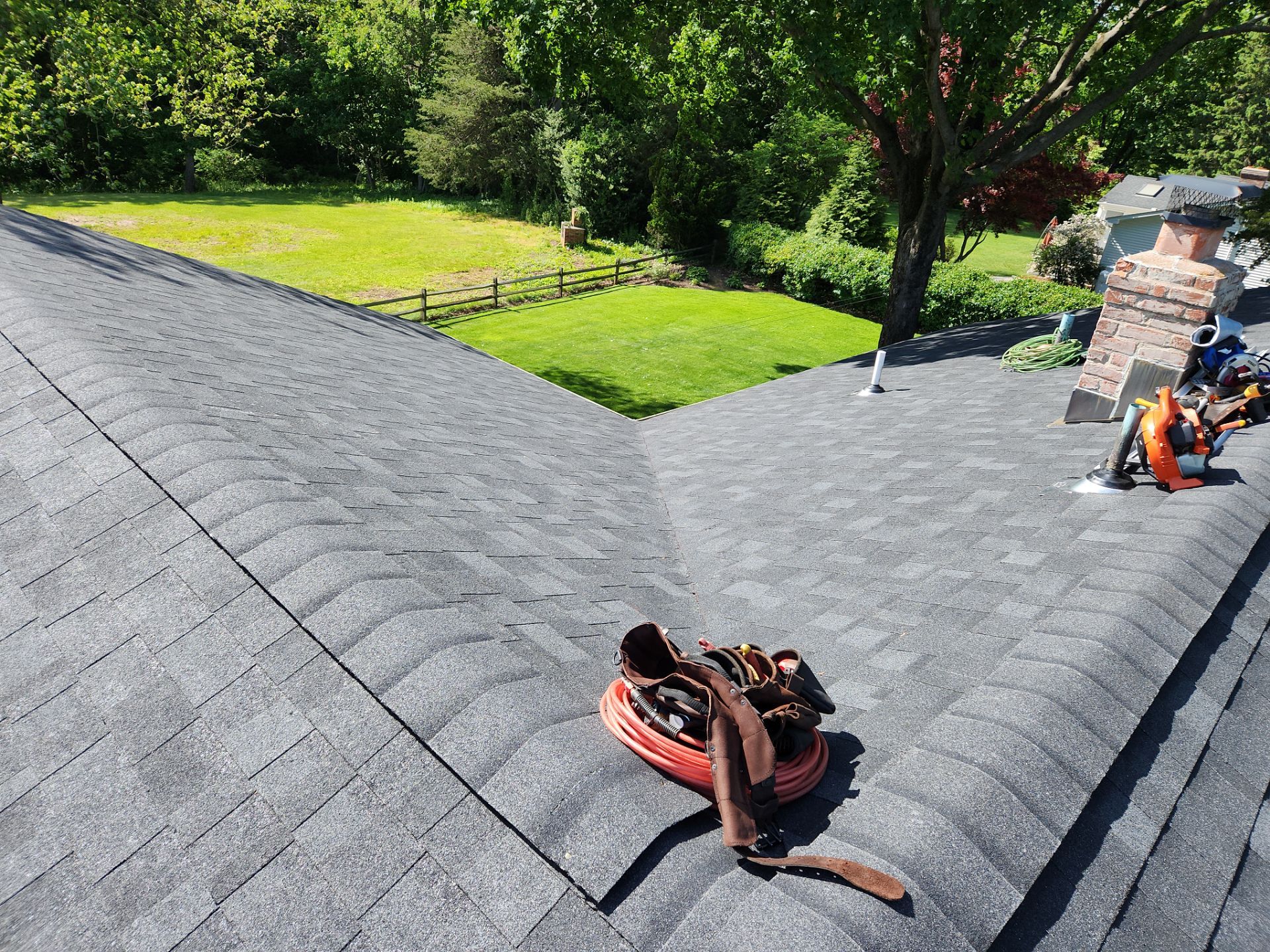 Residential Roof Replacement and Shingle Installation in North Haven by A Plus Exterior