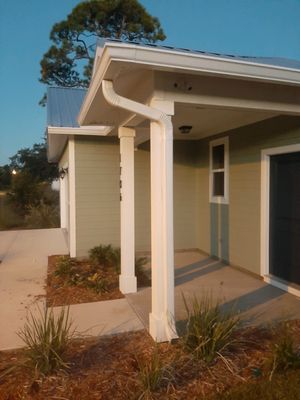 White K-Style Gutter Installation