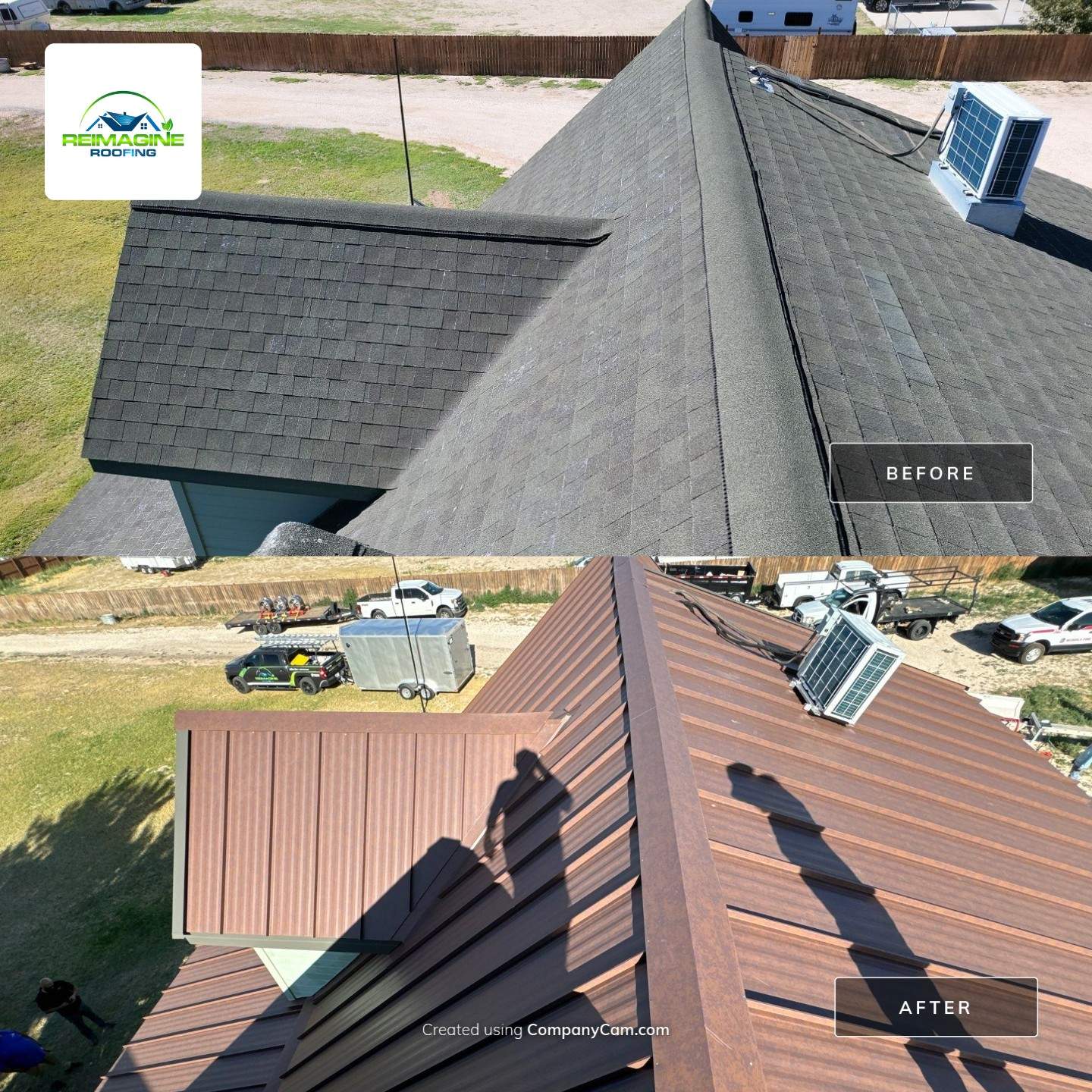 Weathered Rust Standing Seam by Reimagine Roofing