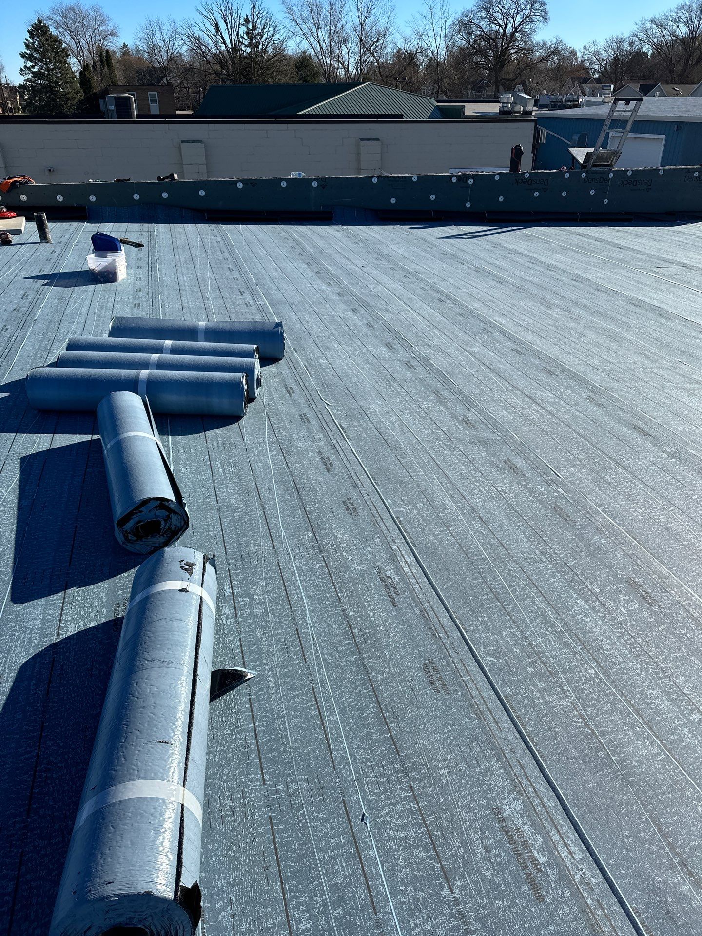 Commercial Roofing using Certainteed Flintastic Self Adhered by Stendahl Services