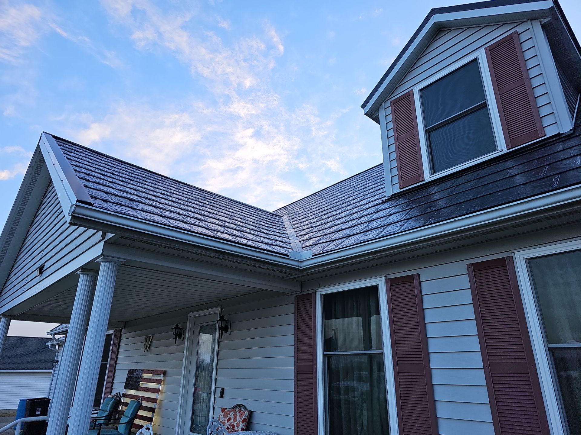 Residential Roofing Installation using Metstar Slate Plus Smooth Black by Nitro Roofing and Construction