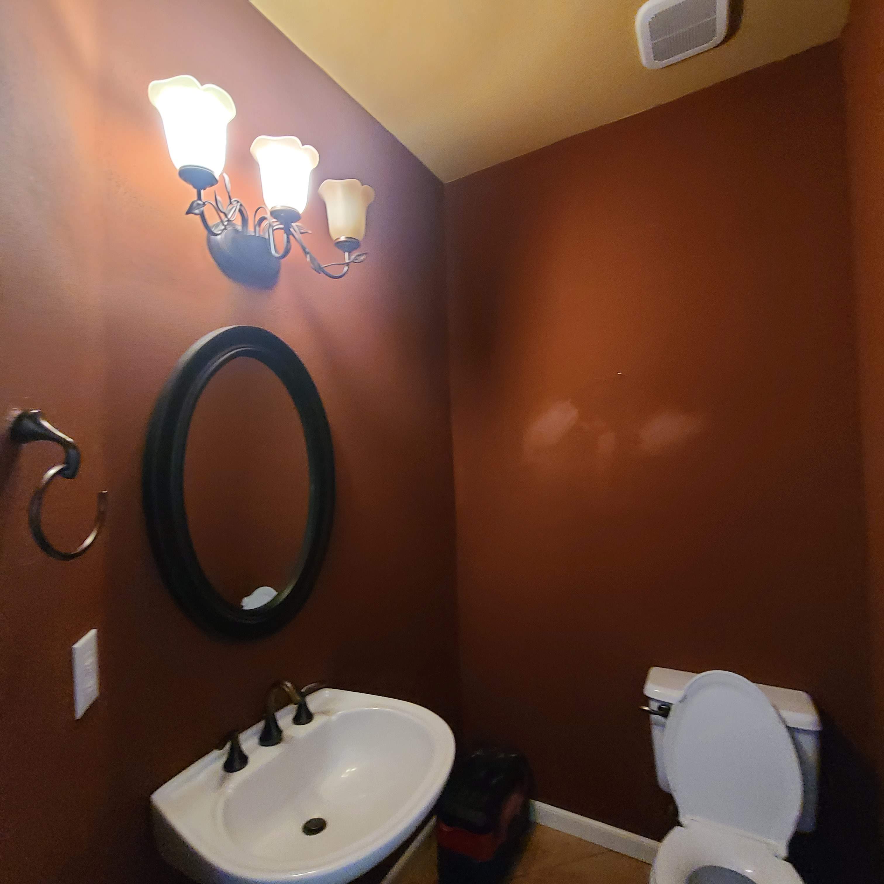 Stunning Powder Bath Makeover by A Step Above Handy LLC 