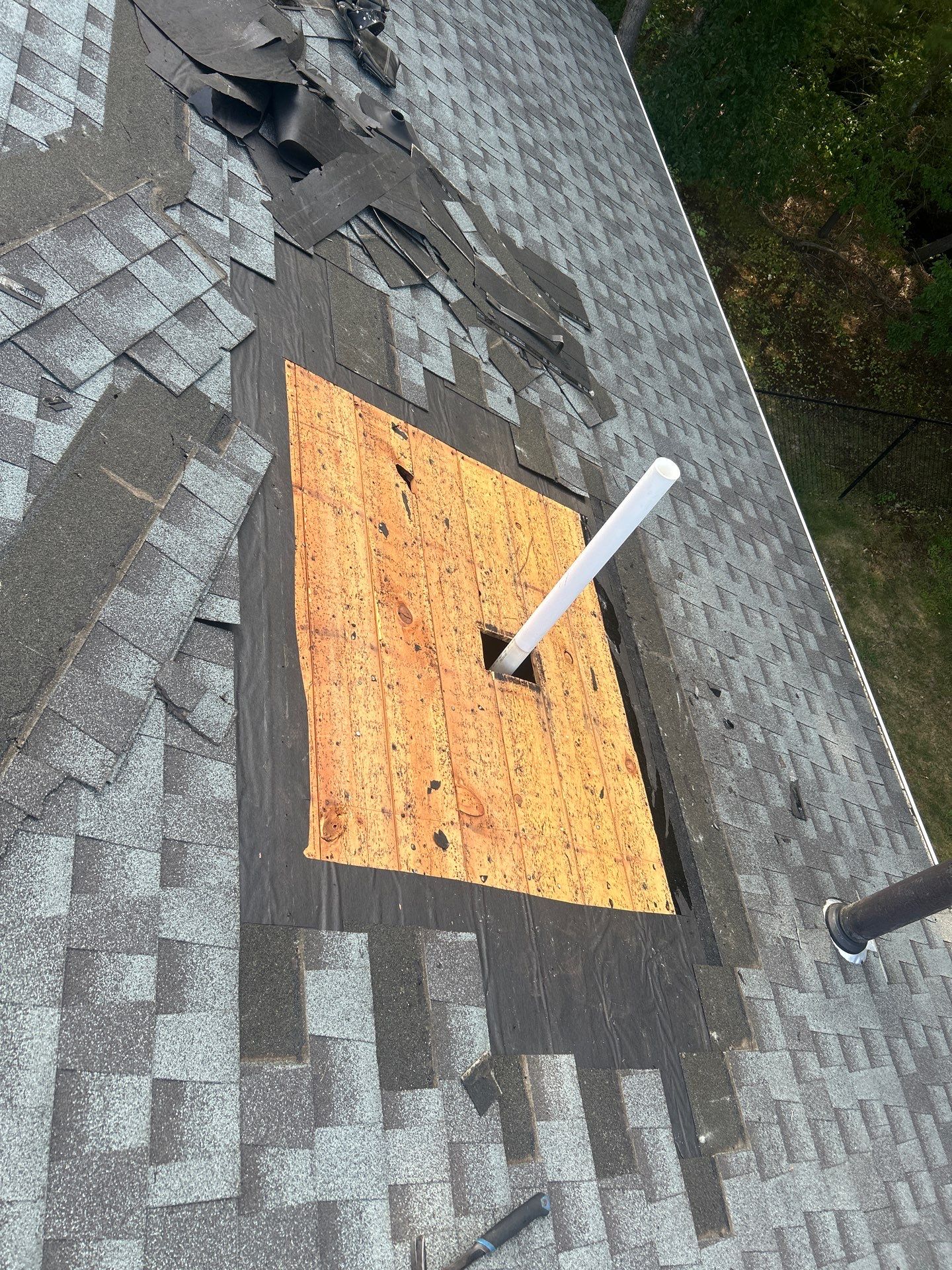 Roof Repair with Shingle Replacement – Chelmsford, MA by Mighty Dog Roofing of Greater Middlesex County