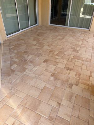 Paver Sealing and Restoration for Sun City Center Patio and Walkway