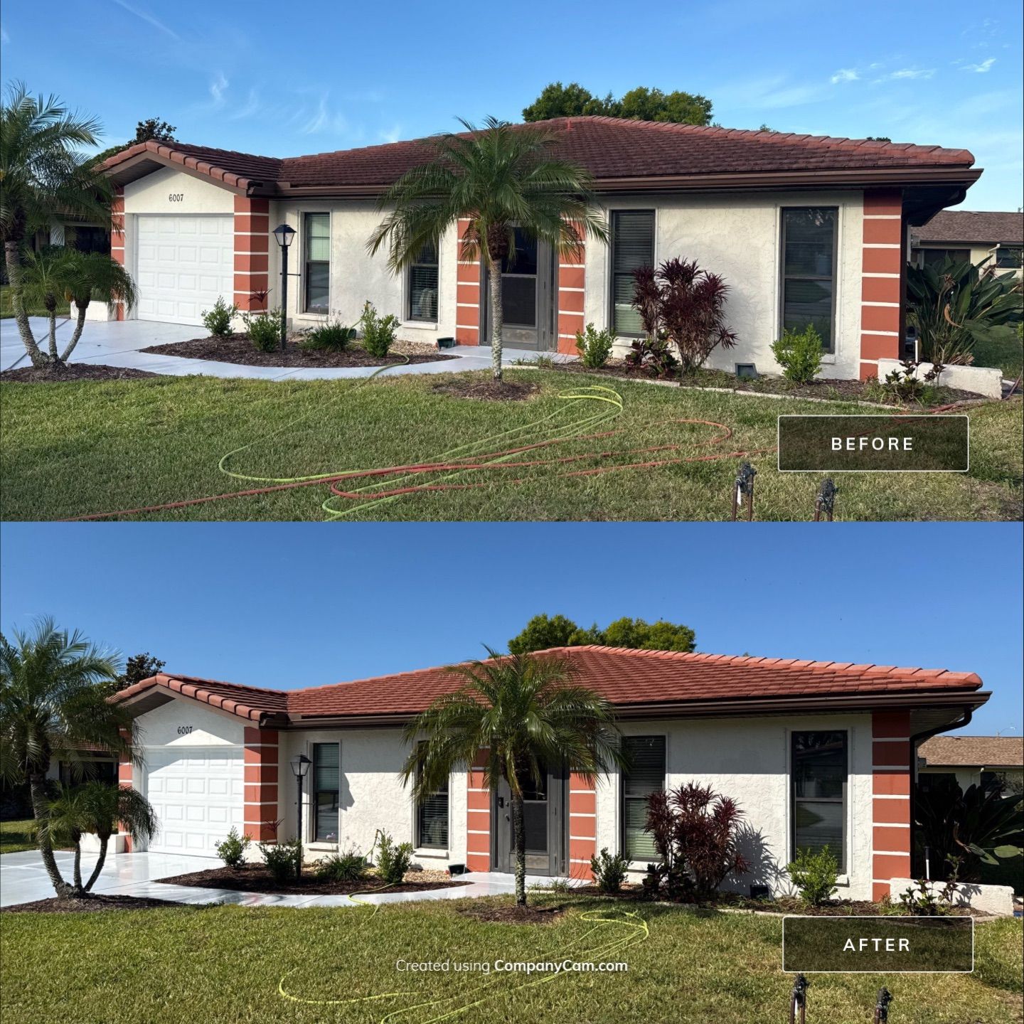 Tile Roof Cleaning & House Wash in Vivienda I – Bradenton, FL by Sunshine AquaWash