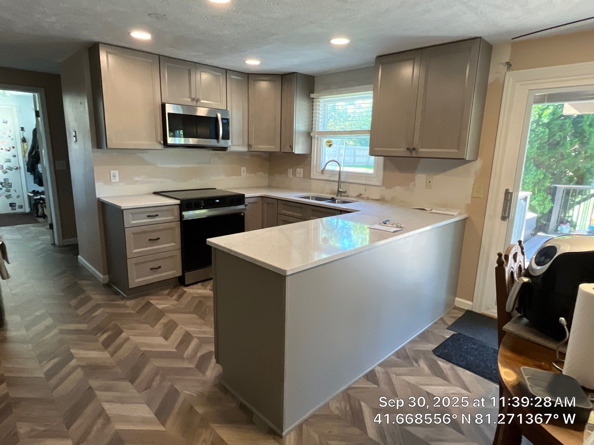 Kitchen Renovation & New Floors by Hilltop Drafting & Design LLC