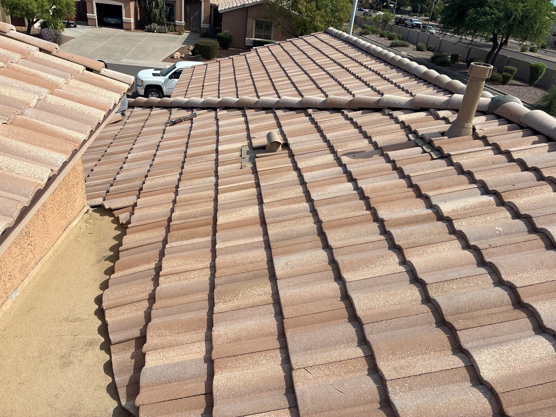 Tile reset and modbit coating in Chandler, AZ. by Weather-Tite Roofing
