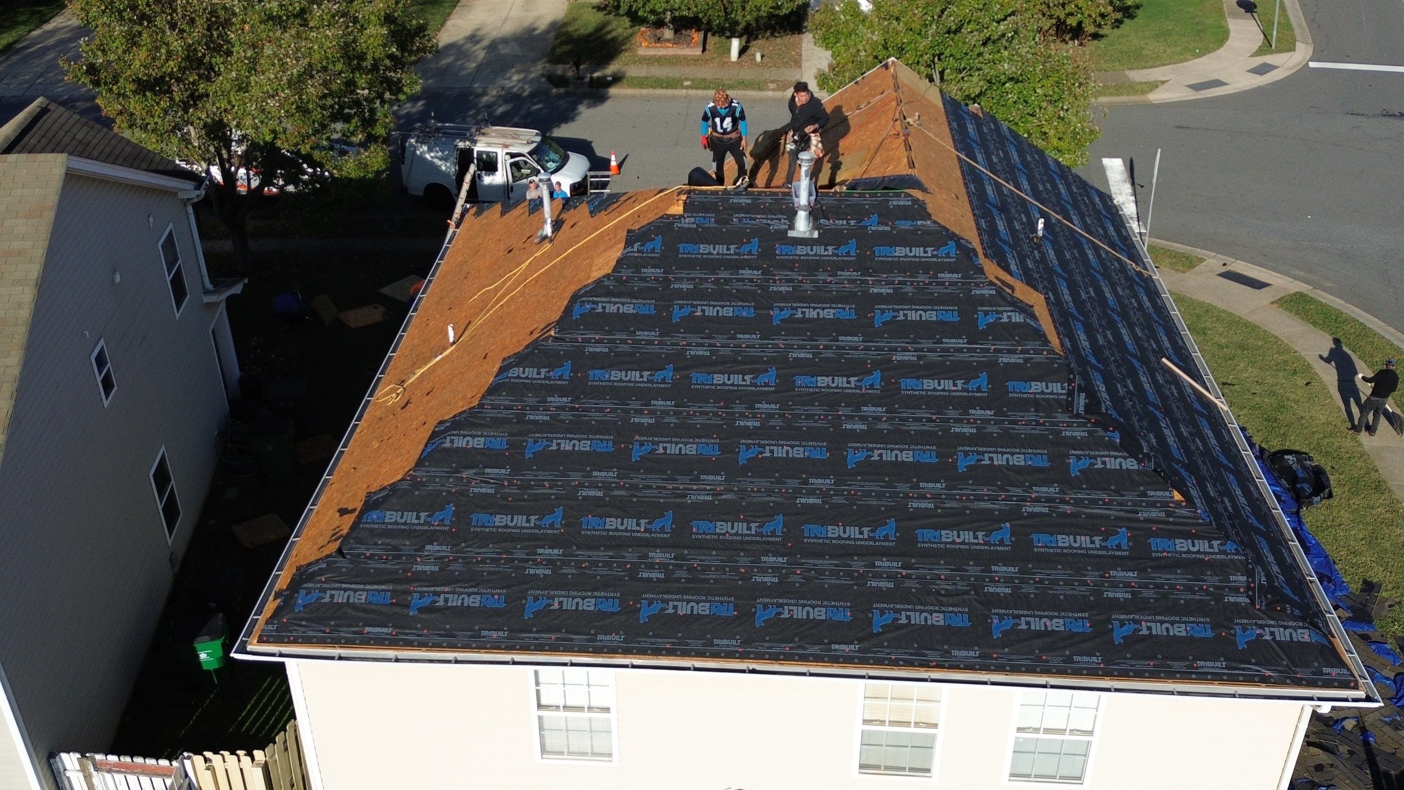 Roof replacement, interior and gutters repair by hail and wind damage by Just Brilliant Restoration JBR
