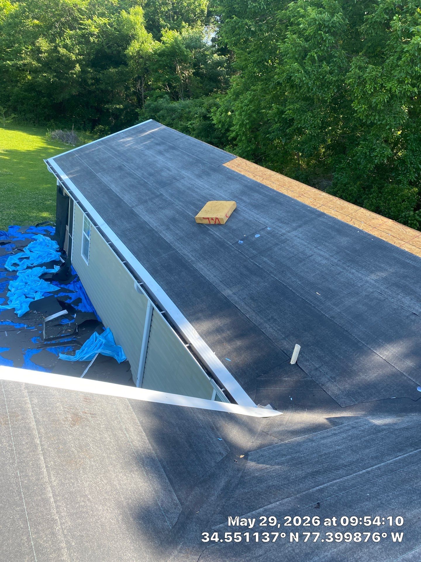Fortified Roof Replacement in Sneads Ferry, NC using Certainteed Landmark Max Def Charcoal Black by RGR Construction and Roofing, LLC