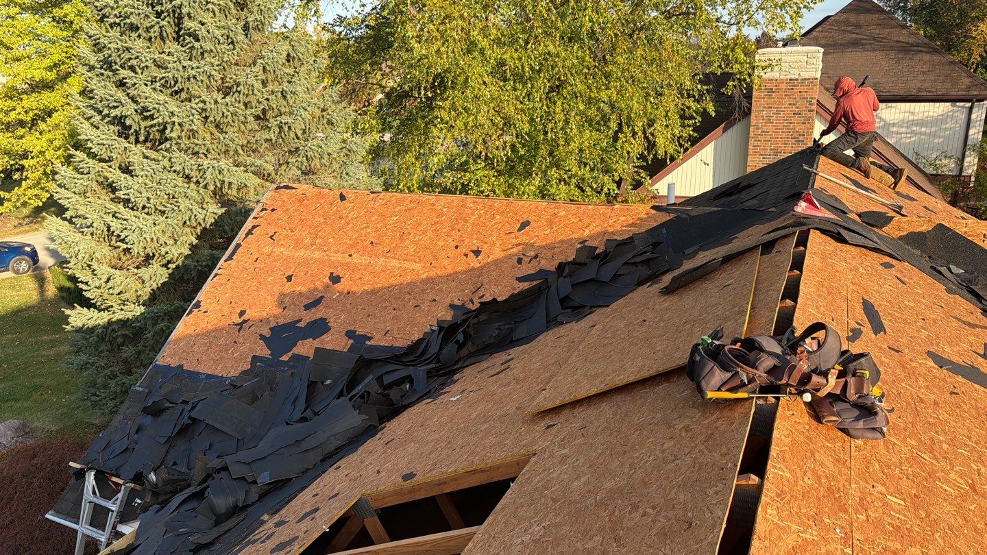 Roof Replacement using Owens Corning Teak by 180 Contractors