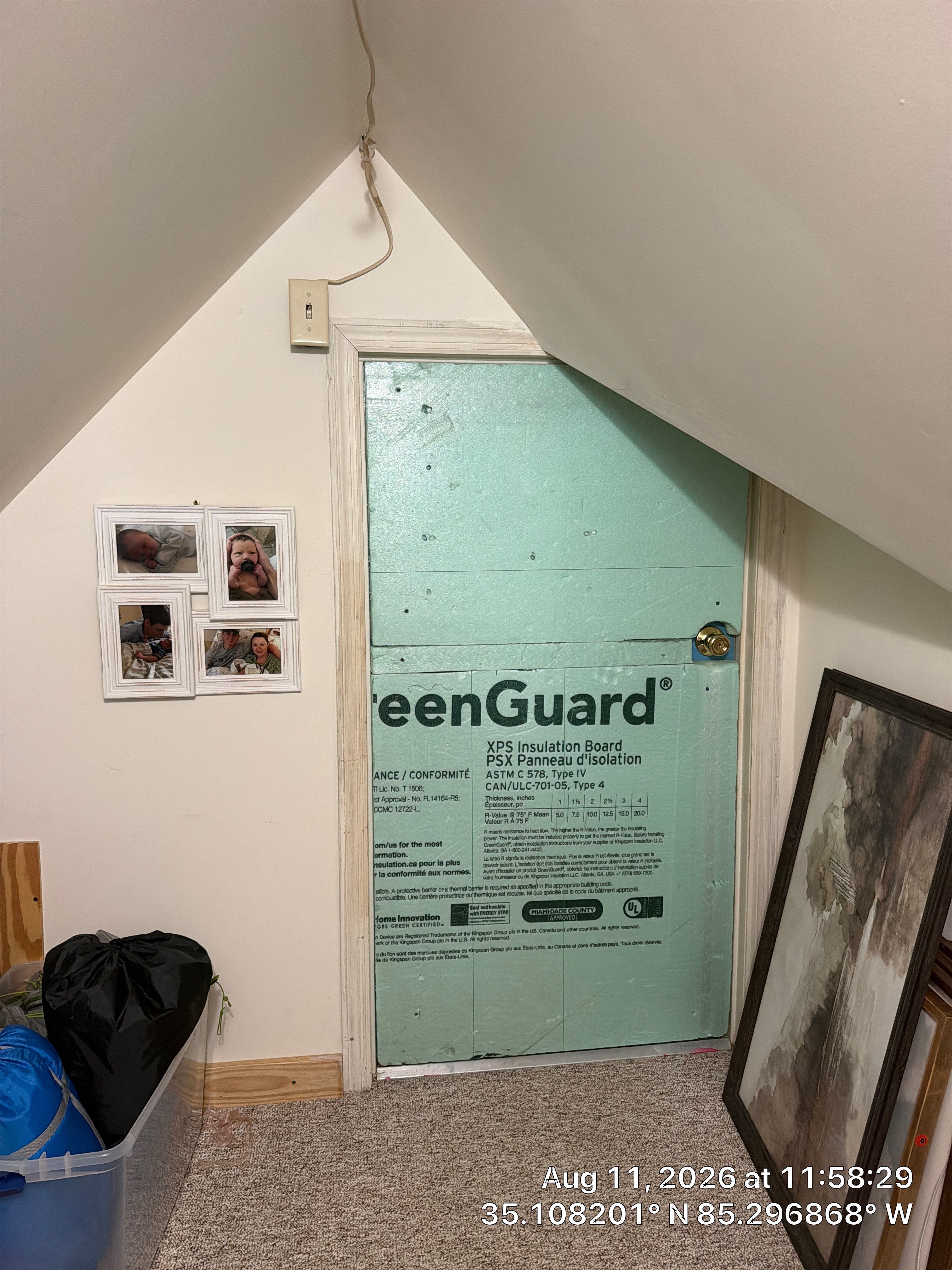 Attic Access Insulation and Custom Panel Installation in Chattanooga by CompanyCam Sales Demo