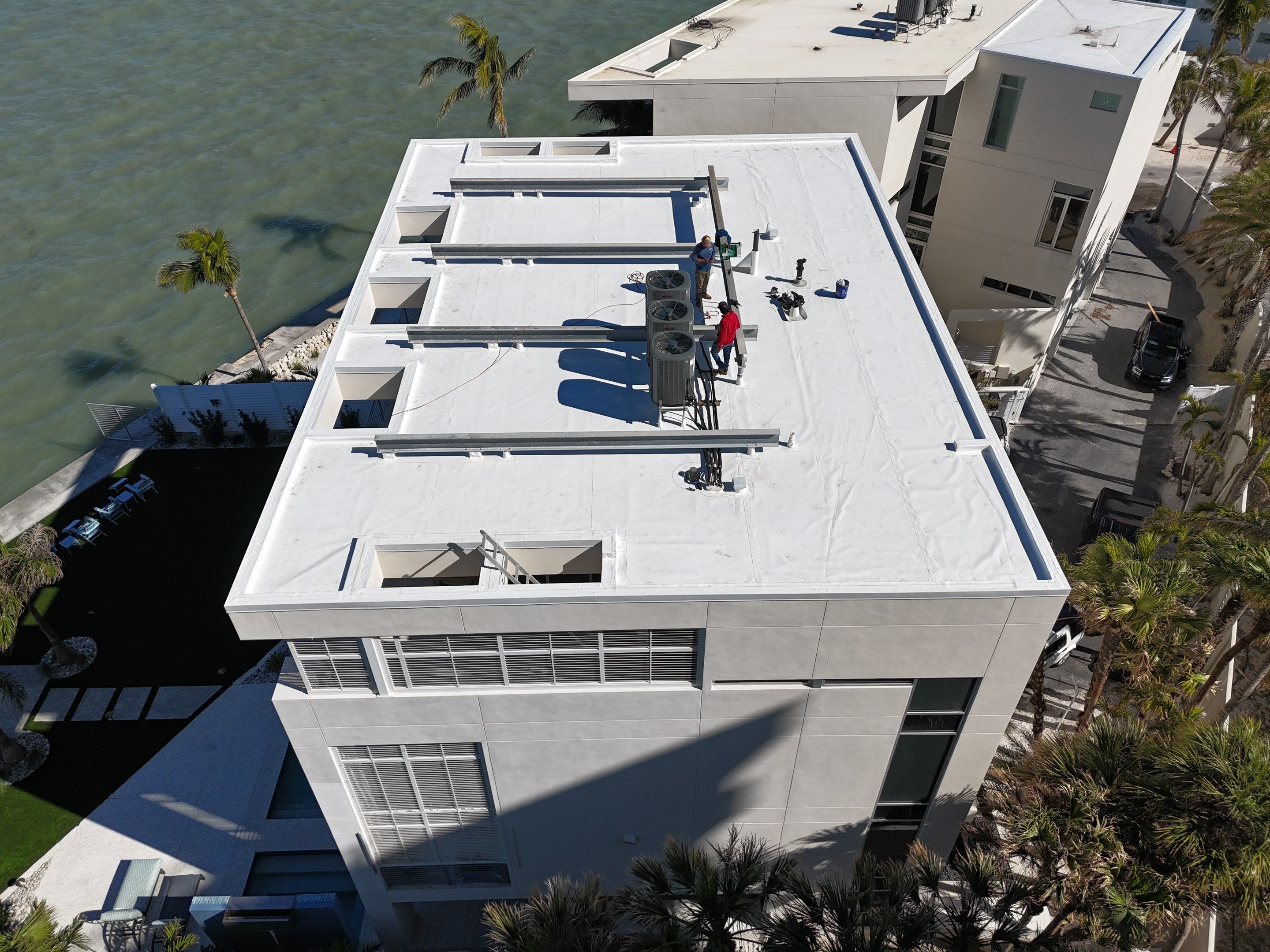 GAF EverGuard® TPO Roof Replacement – Siesta Key, FL by Steadfast Roofing