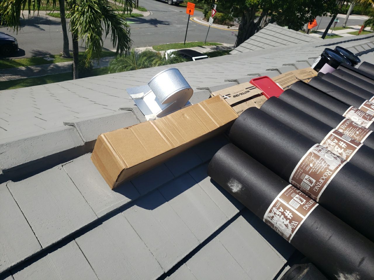 Residential Roofing Installation using 1" Nail strip metal roof by BLUES BROTHERS CONSTRUCTION CORP