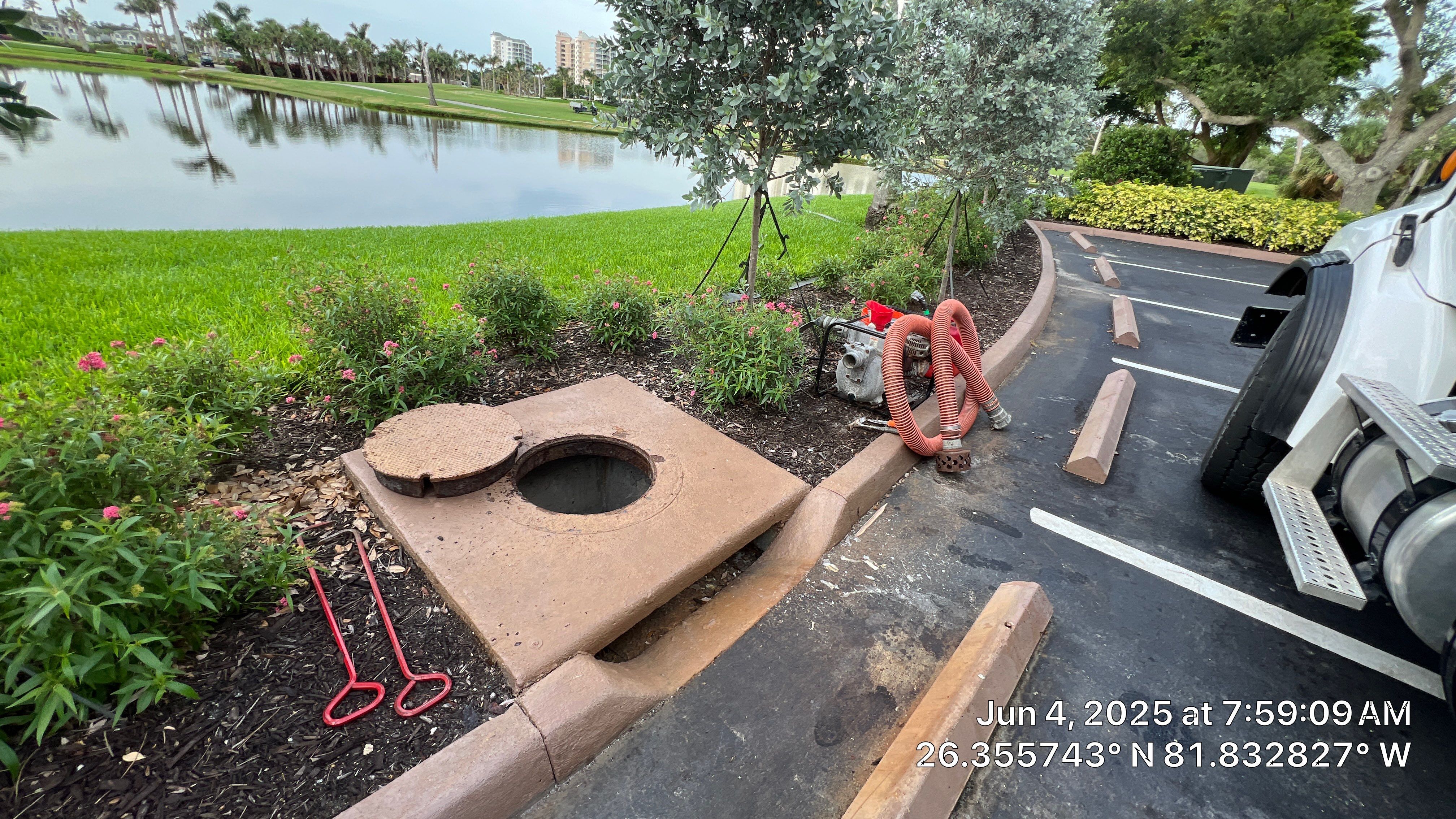 Bonita Bay Condo Stormwater System Cleaning by Don Mar, Inc. Storm Water Solutions
