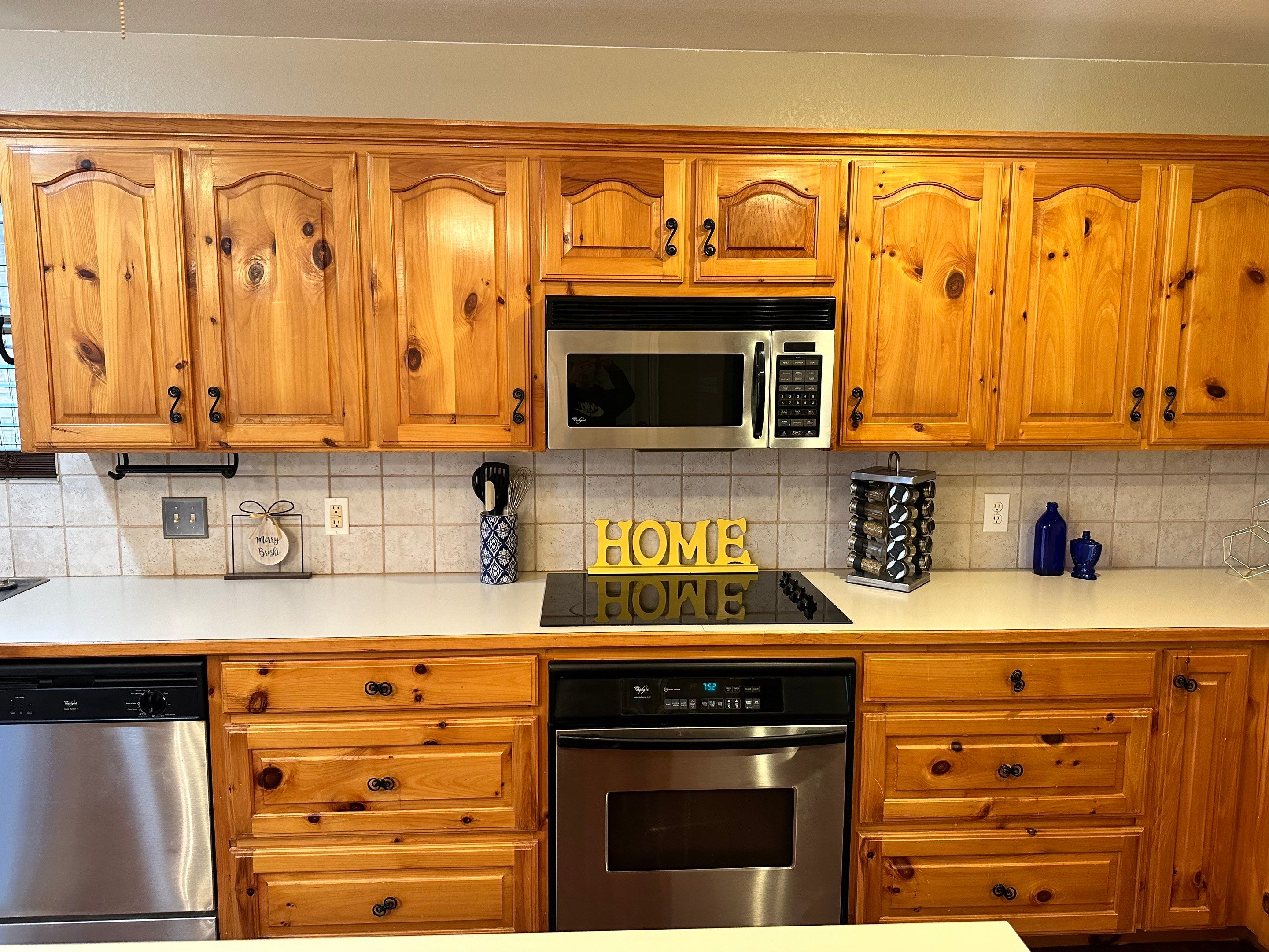 Cabinet Installation using Cabinetry by NORTH TEXAS RESTORATION