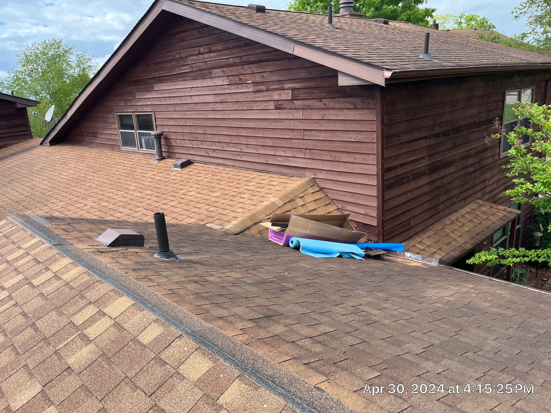 Commercial Roofing Installation using Certainteed Landmark Pro Shingles by Fahey Roofing + Contracting