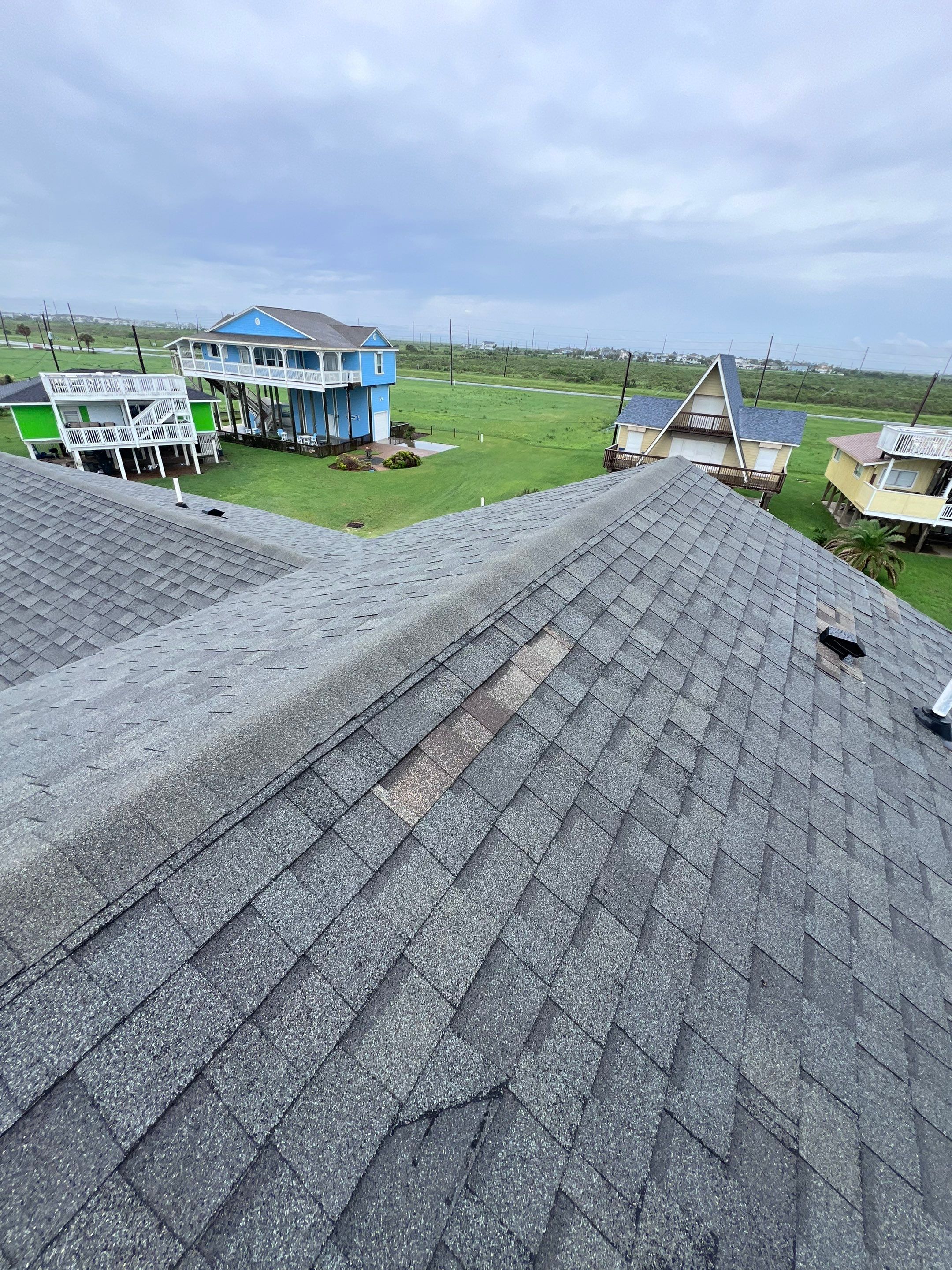 Hail Damage using Owen's Corning Duration (Lifetime) Shingles by Roof Repair Company