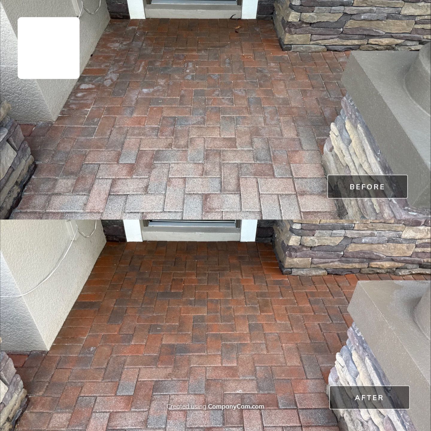 3-Car Paver Driveway & Entryway Cleaning | Oakleaf Hammock Community, Ellenton, FL by Sunshine AquaWash