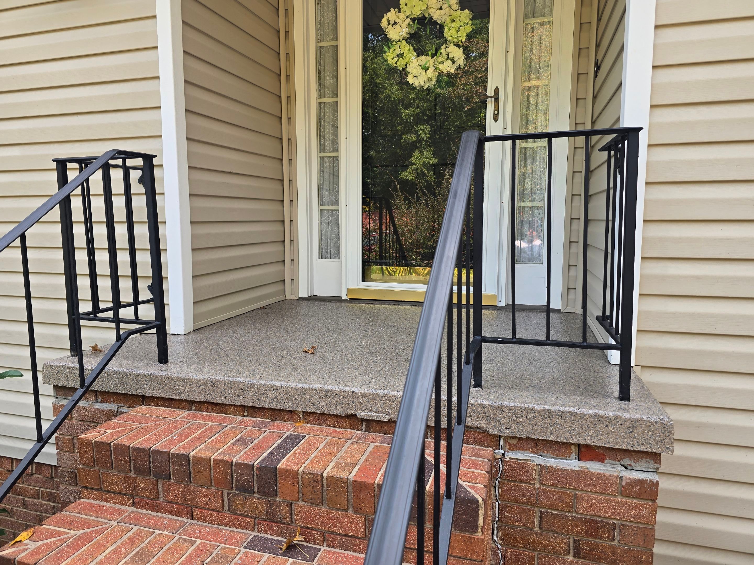 Pool Deck & Porch Completed Using Biscuit & Obsidian by Elite Floor Solutions