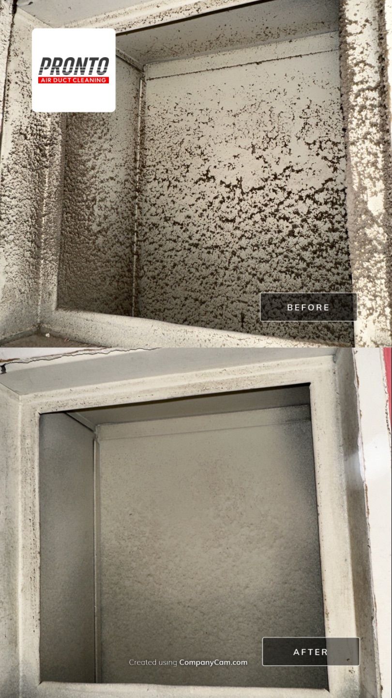 Air duct cleaning using Hypervac by Pronto Air Duct Cleaning